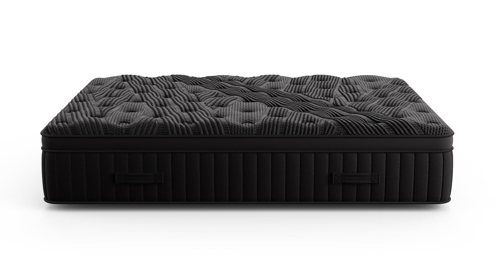 Black Diamond Telluride Luxe Quilted Hybrid 16" Plush Black Twin Mattress - Ornate Home