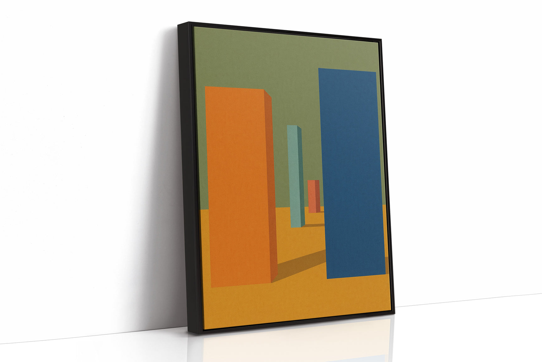 Vibrant Geometric Abstract Canvas Art