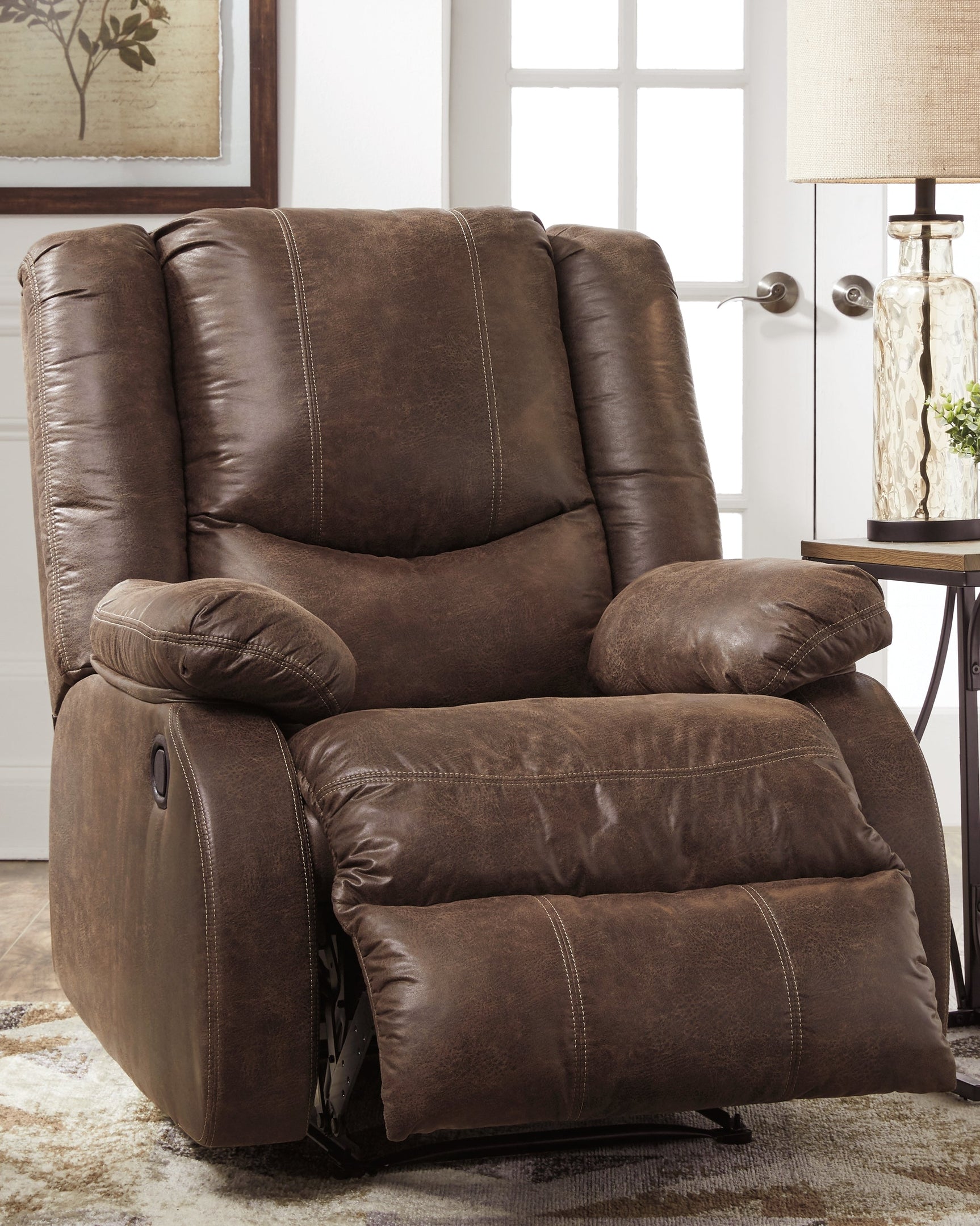 Bladewood Coffee Manual Recliner (Online Special Price) - Ornate Home