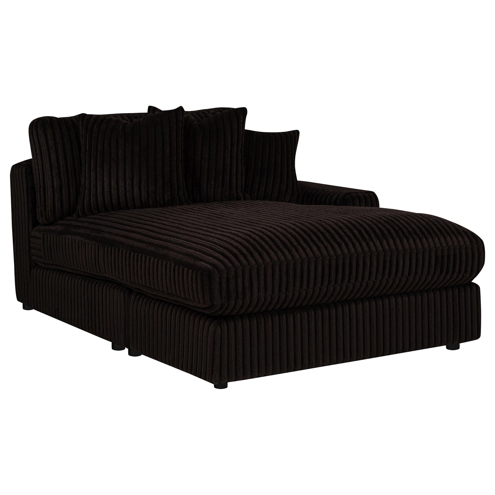 Blaine Chocolate Upholstered Reversible Chaise Sectional Sofa - Ornate Home