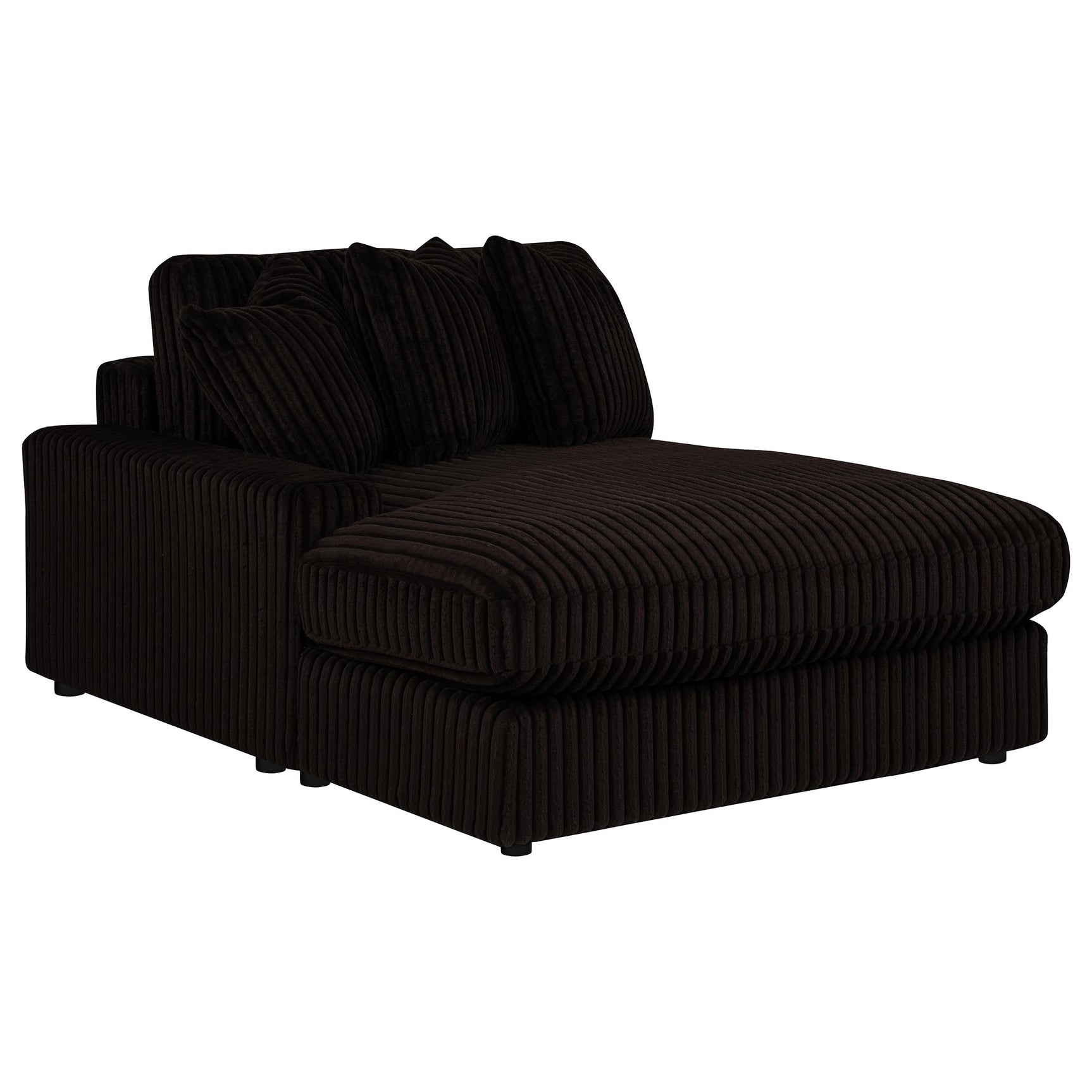 Blaine Chocolate Upholstered Reversible Chaise Sectional Sofa - Ornate Home