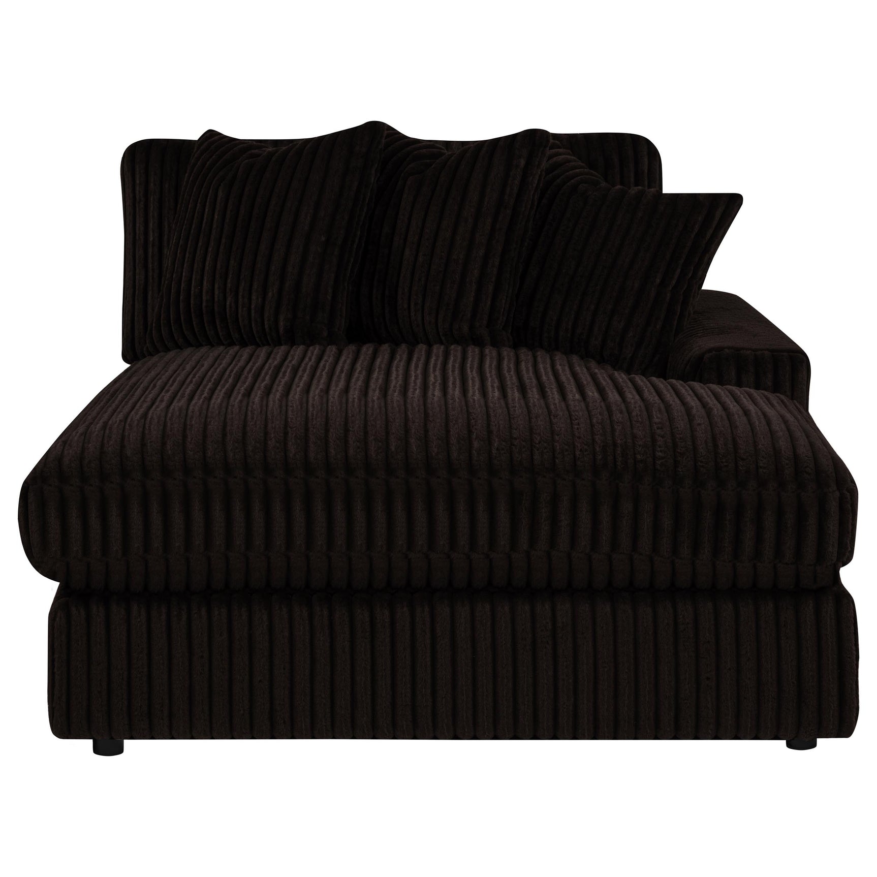 Blaine Chocolate Upholstered Reversible Chaise Sectional Sofa - Ornate Home