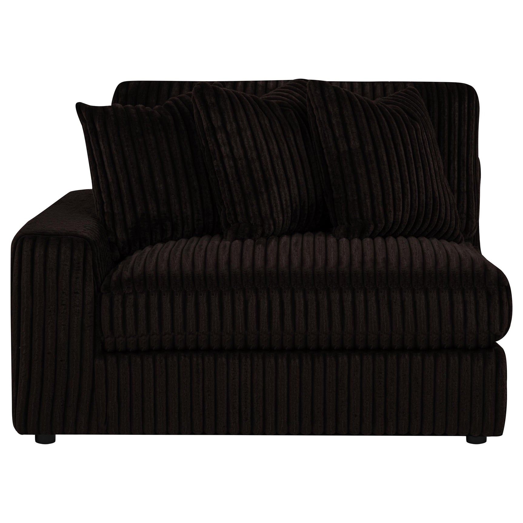 Blaine Chocolate Upholstered Reversible Chaise Sectional Sofa - Ornate Home