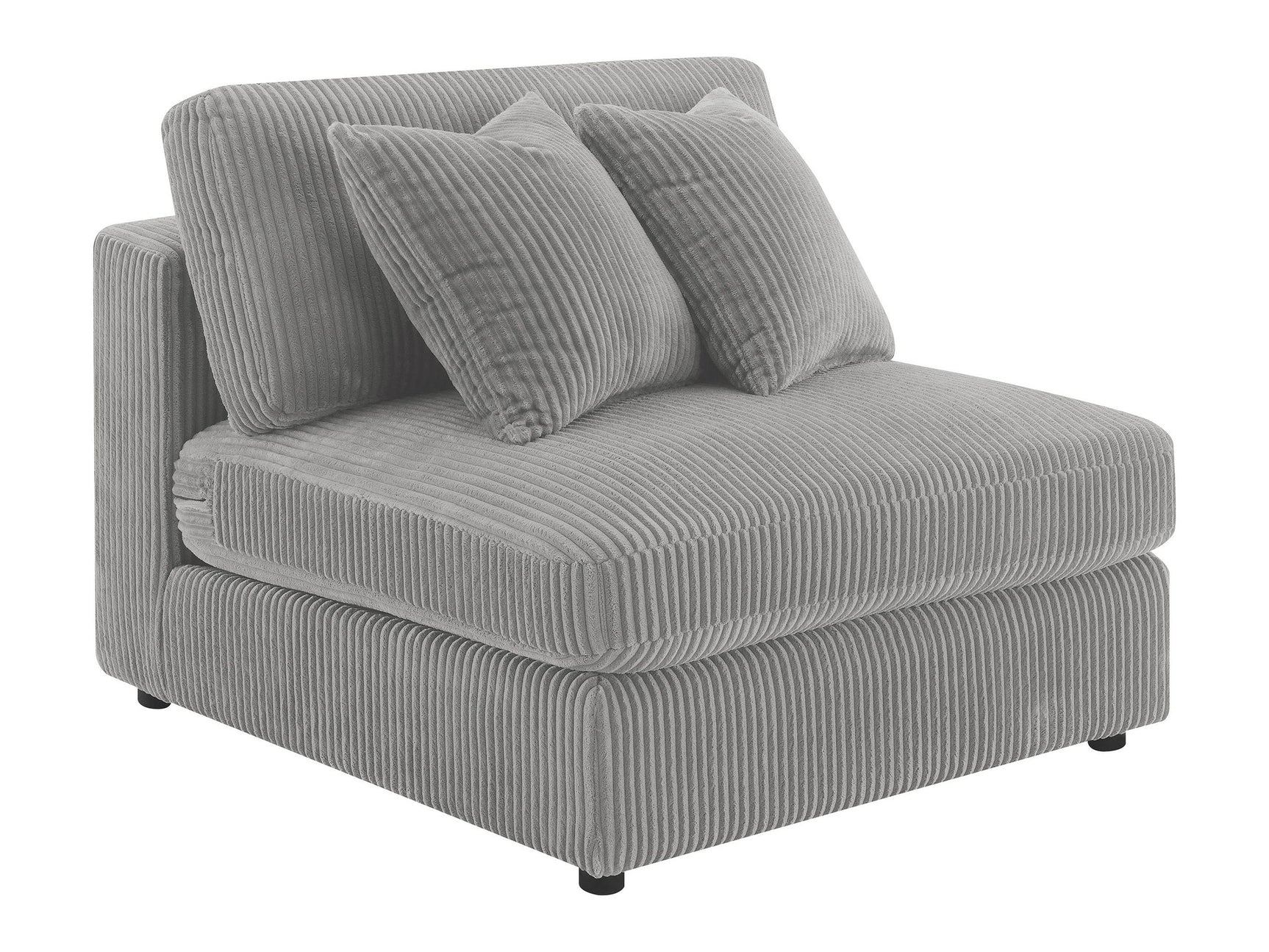 Blaine Fog Armless Chair - Ornate Home