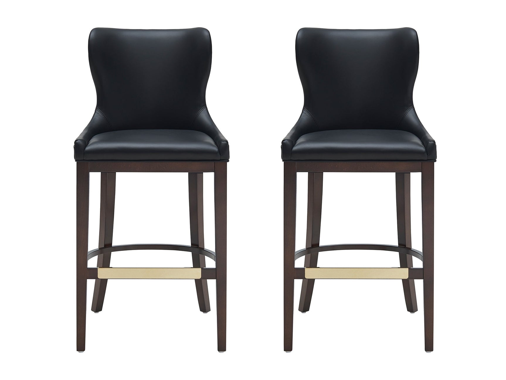 Blair Barstool in Black (set of 2) - Ornate Home