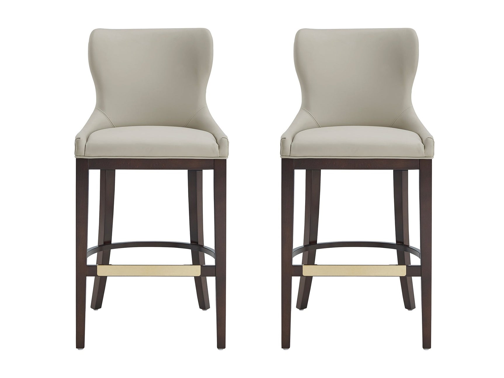 Blair Barstool in Stone (set of 2) - Ornate Home