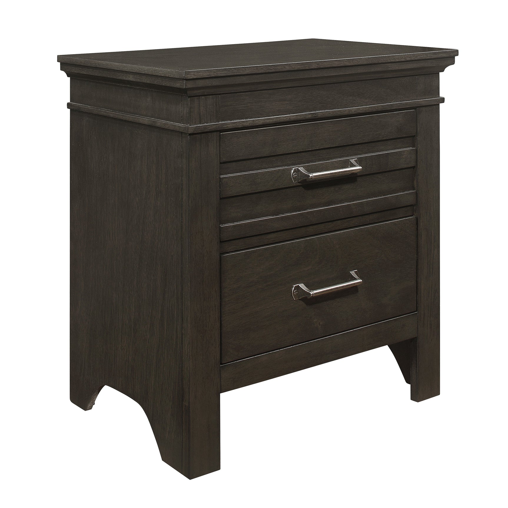 Blaire Farm Charcoal Gray Nightstand - Ornate Home