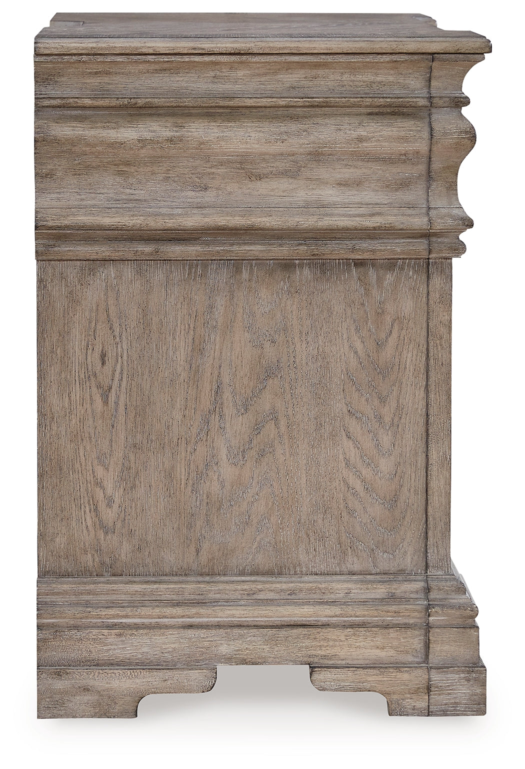 Blairhurst Light Grayish Brown King Panel Bedroom Set with Dresser, Chest and 2 Nightstands - Ornate Home