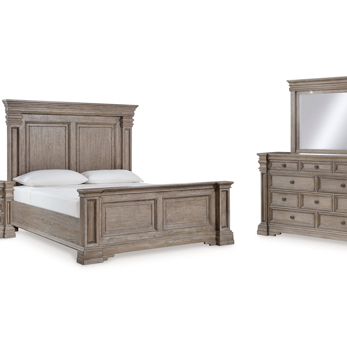 Ashley Furniture Blairhurst Light Grayish Brown King Panel Bedroom Set ...