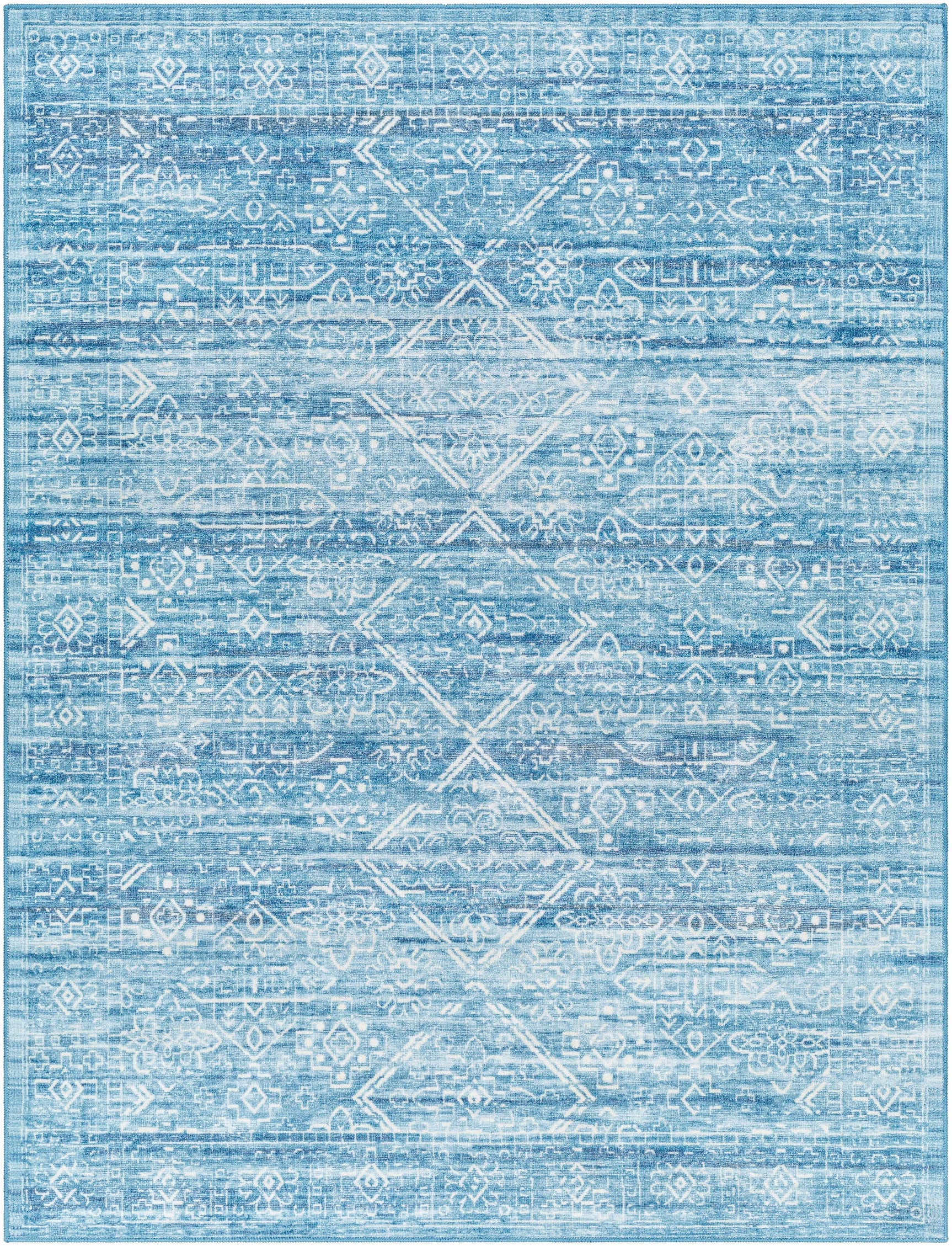 Blake Arctic Sky Washable Area Rug - Clearance - Ornate Home