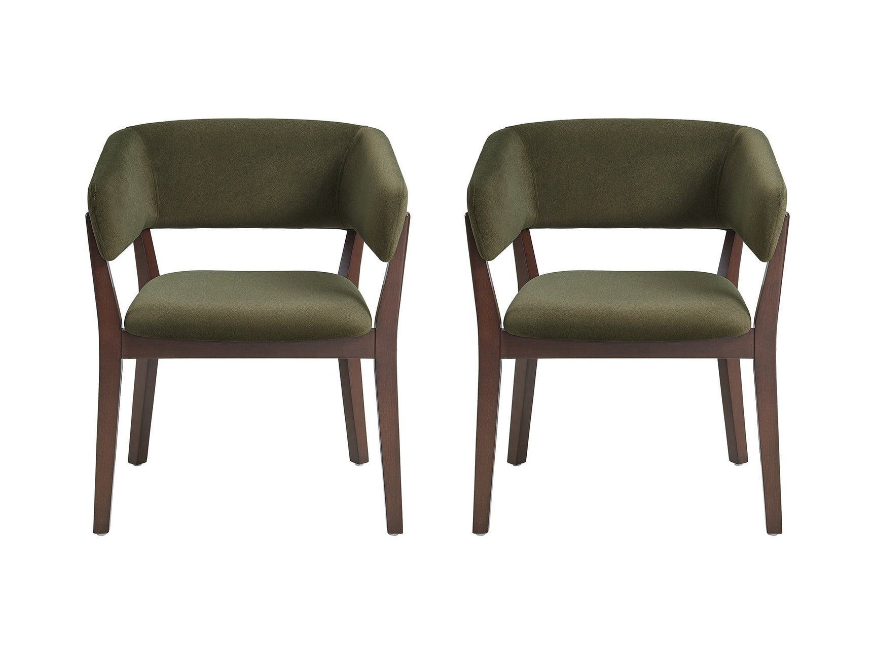 Blake Dining Armchair in Green (set of 2) - Ornate Home