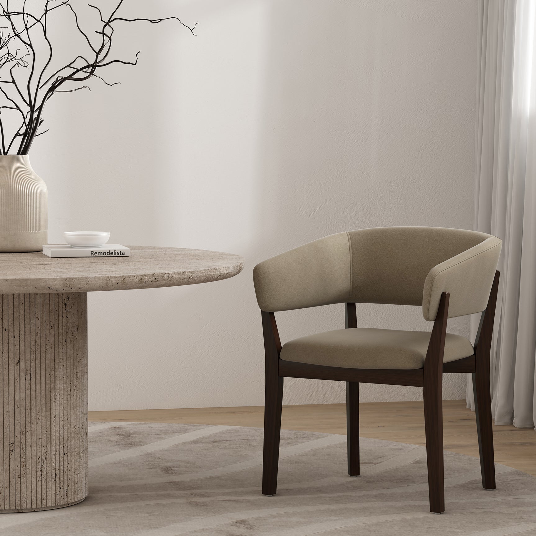 Blake Dining Armchair in Linen - Ornate Home