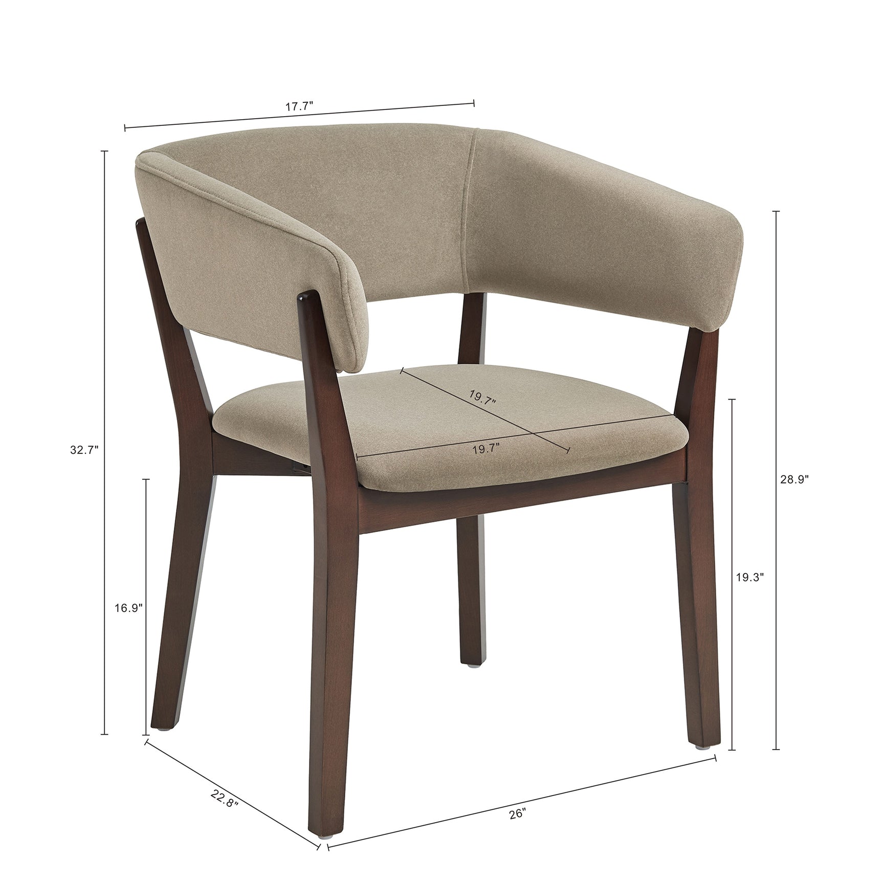 Blake Dining Armchair in Linen - Ornate Home