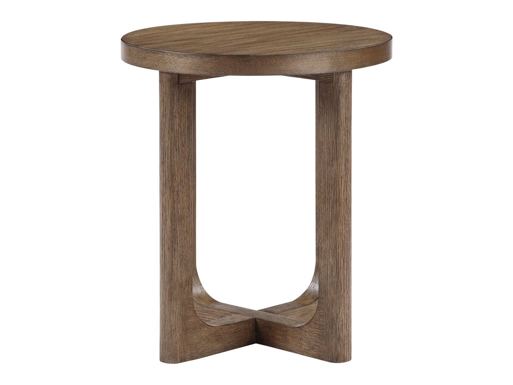 Blake Raund Light Brown End Table - Ornate Home