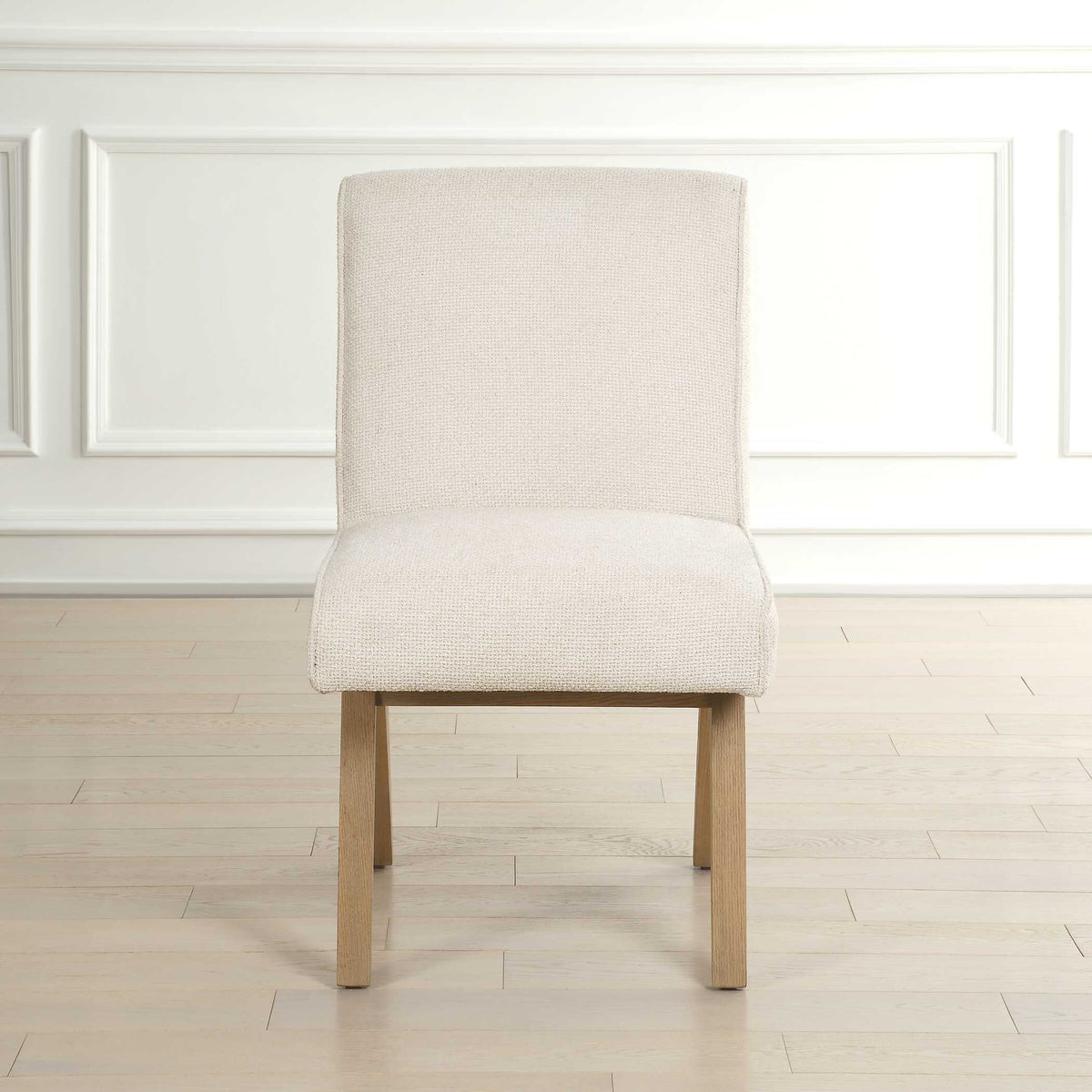 Blakely White Armless Dining Chair - Ornate Home