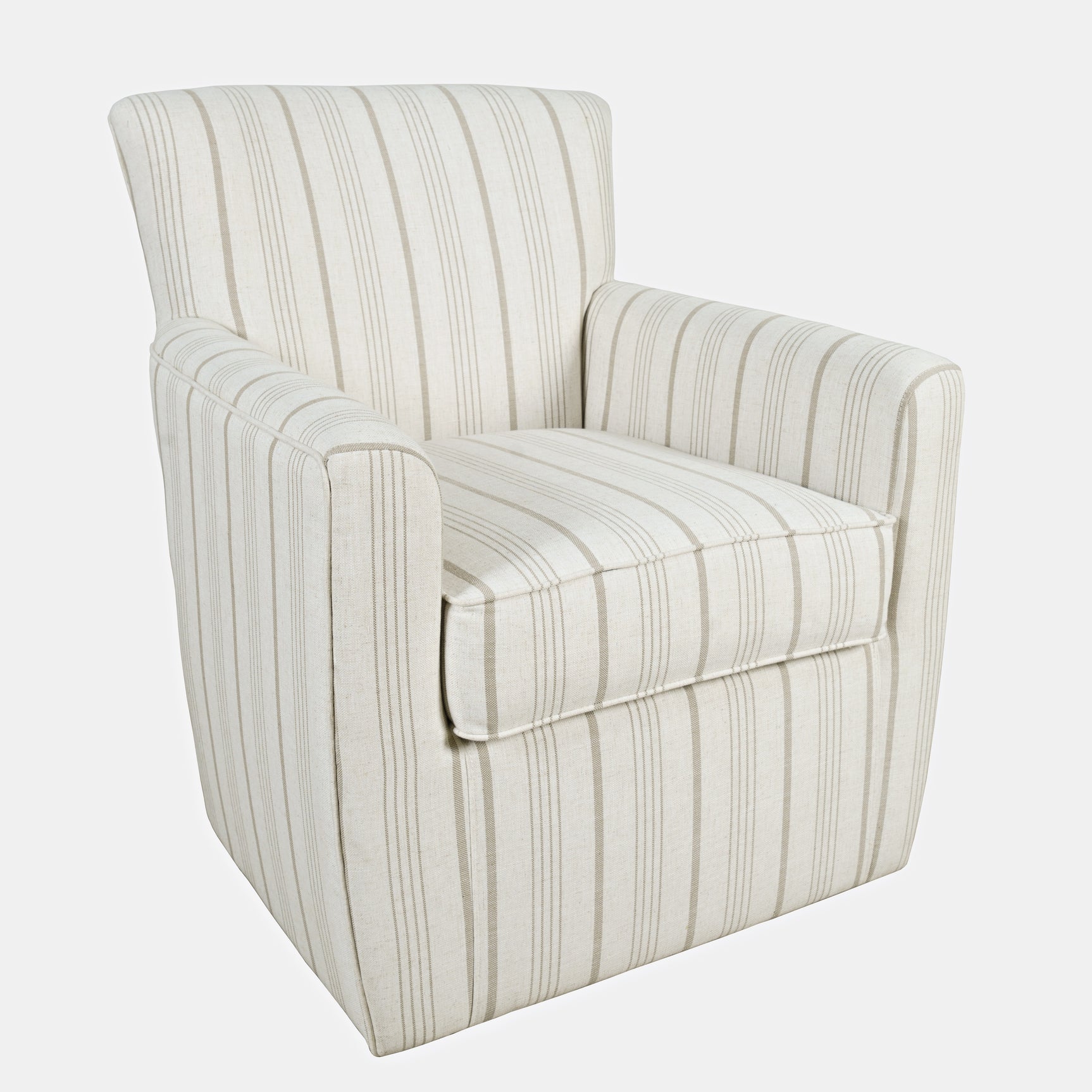 Blakley Beige Blakely Swivel Accent Chair - Ornate Home