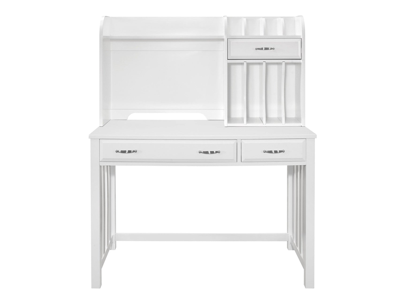 Blanche White Desk with Hutch - Ornate Home