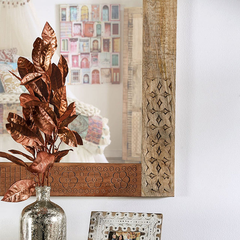 Blanchefleur Weathered Light Natural Tone Mirror - Ornate Home