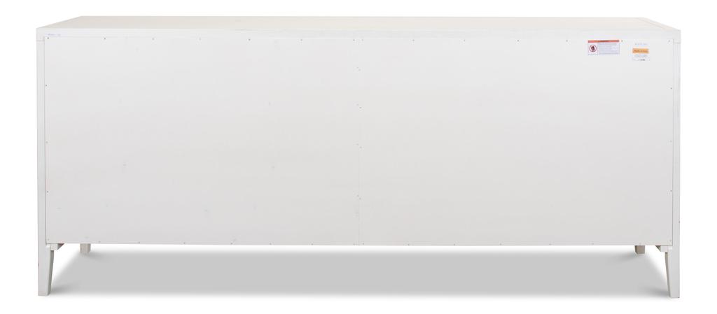 Blanco White 4 Door Buffet - Ornate Home