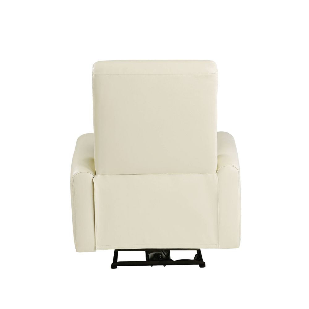 Blane Beige Leather Power Motion Recliner - Ornate Home