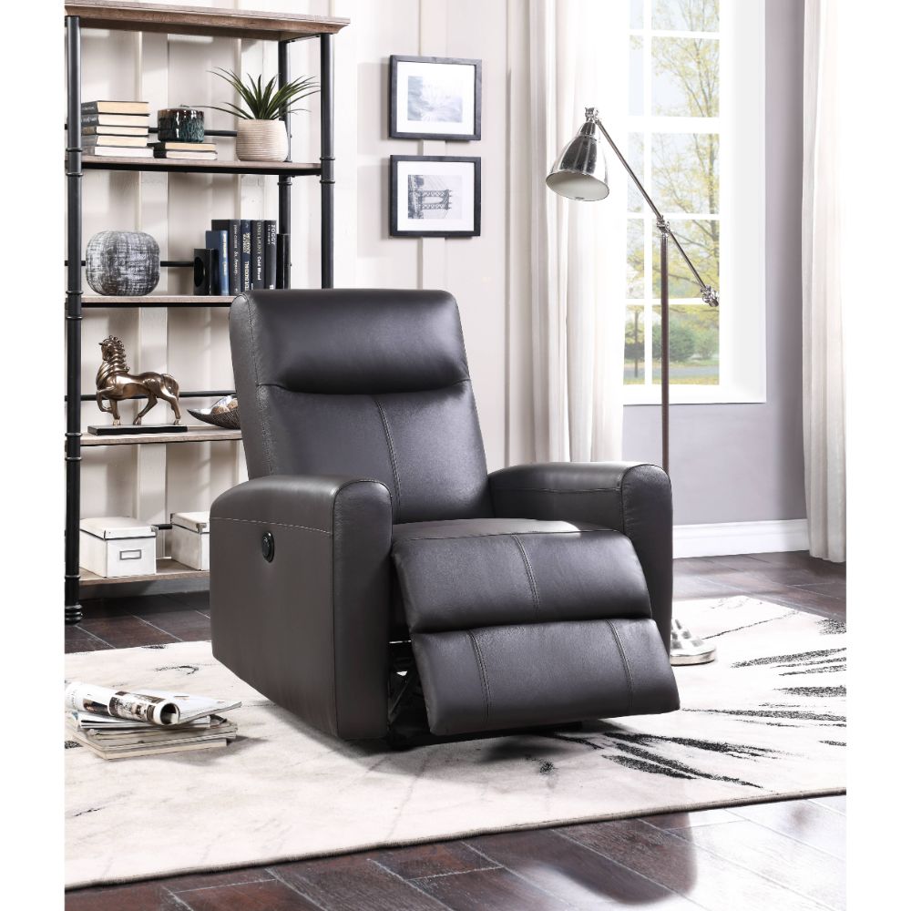 Blane Brown Leather Power Motion Recliner - Ornate Home