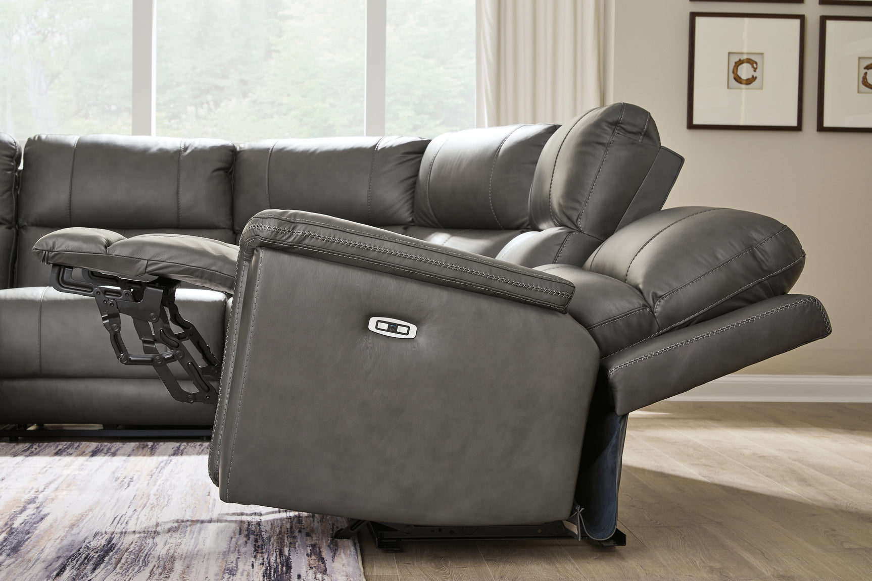 Bleckley Anchor 6-Piece Power Reclining Sectional - Ornate Home