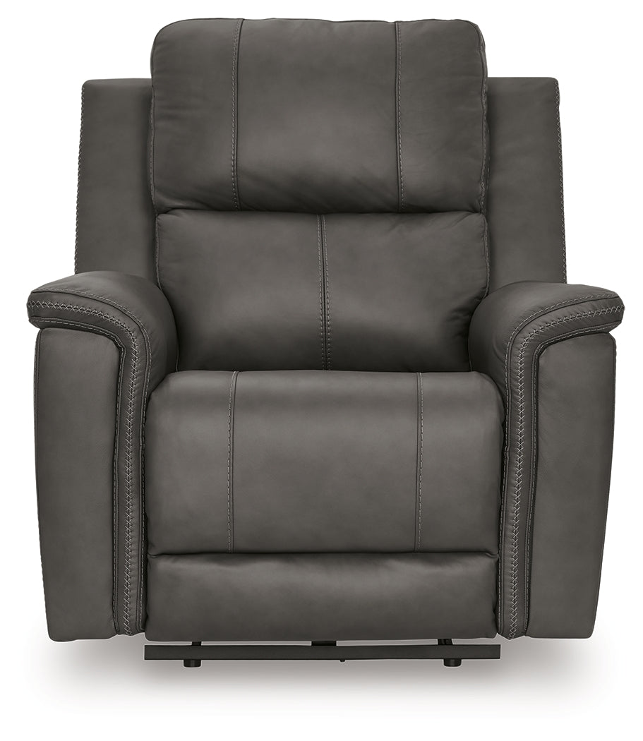 Bleckley Anchor PWR Recliner/ADJ Headrest - Ornate Home