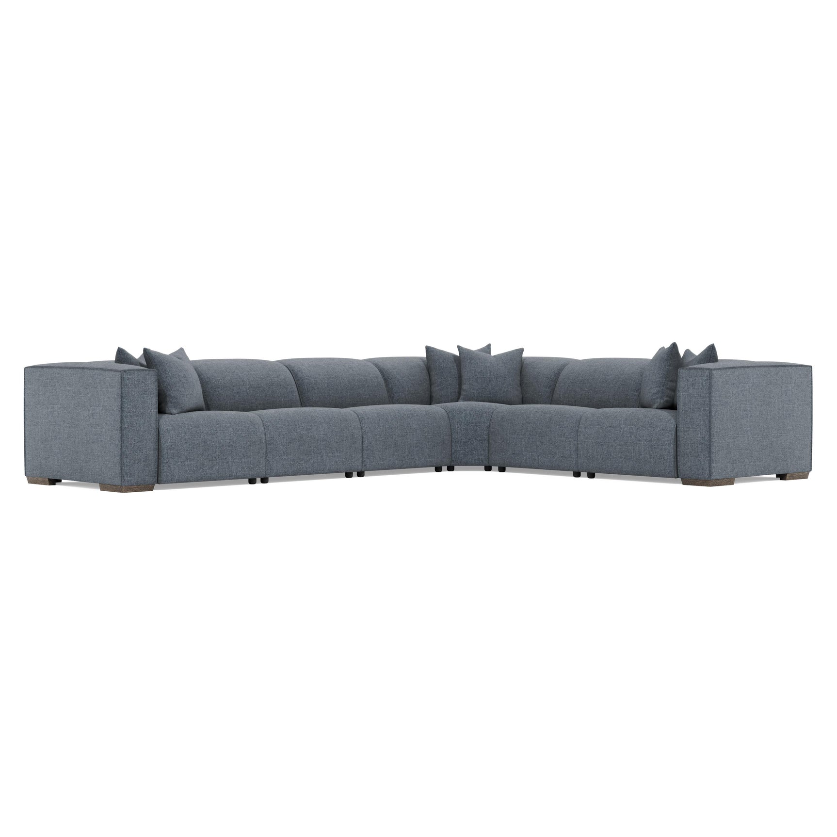 Bliss Blue 6-Piece Fabric Power Motion Sectional - Ornate Home