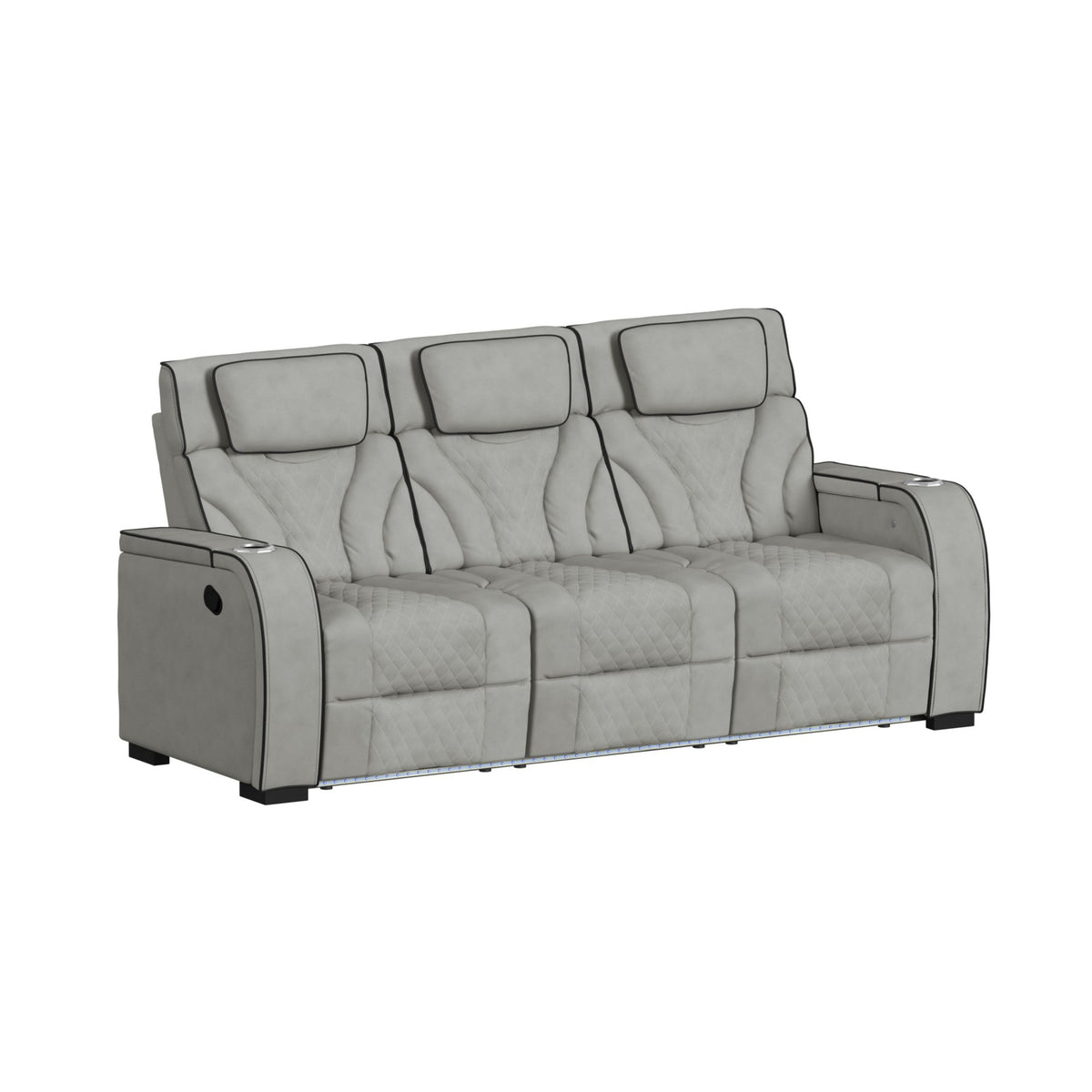 Blitz Simba Taupe/Black Welt 2-Piece Living Room Set - Ornate Home
