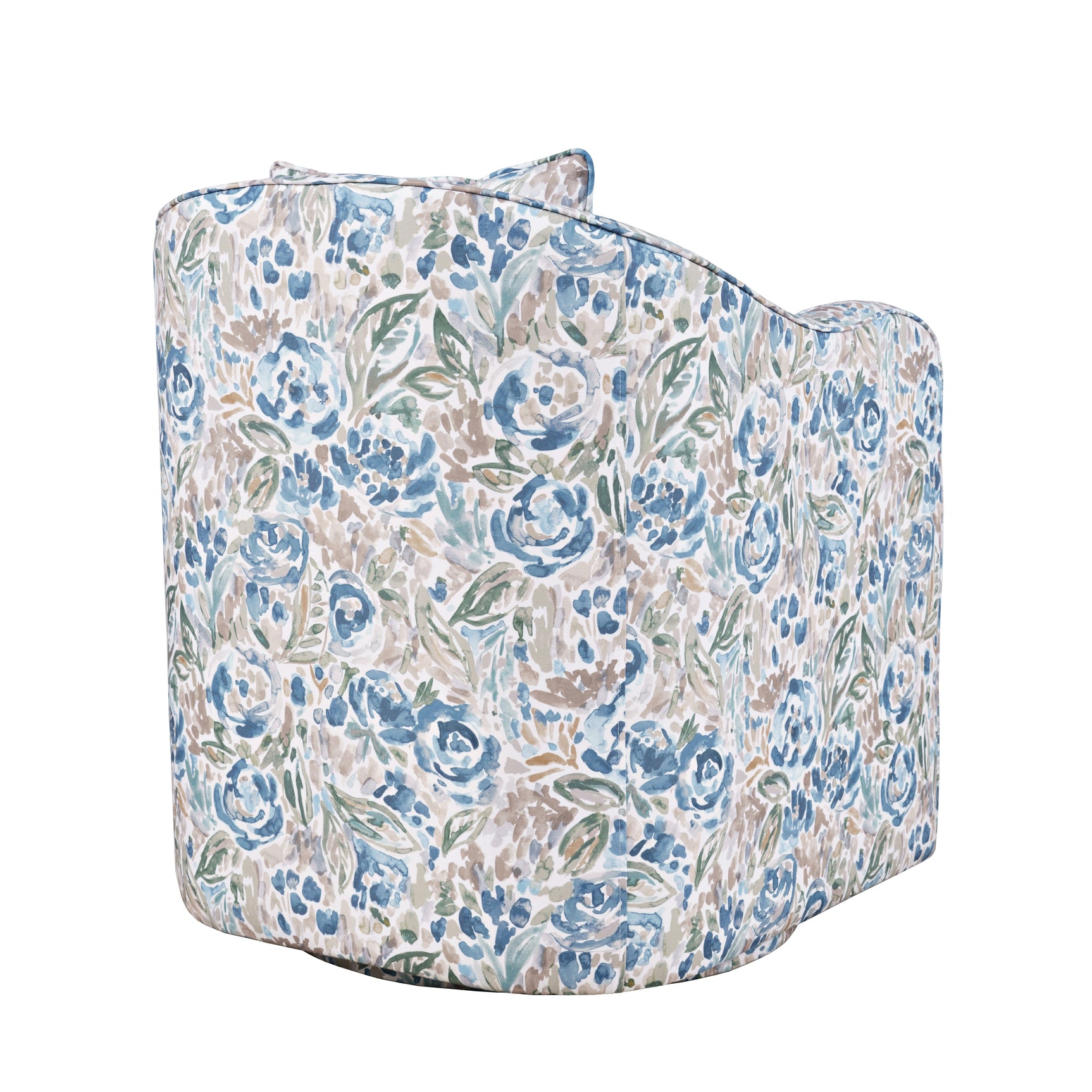 Bloom Blue Swivel Accent Chair - Ornate Home