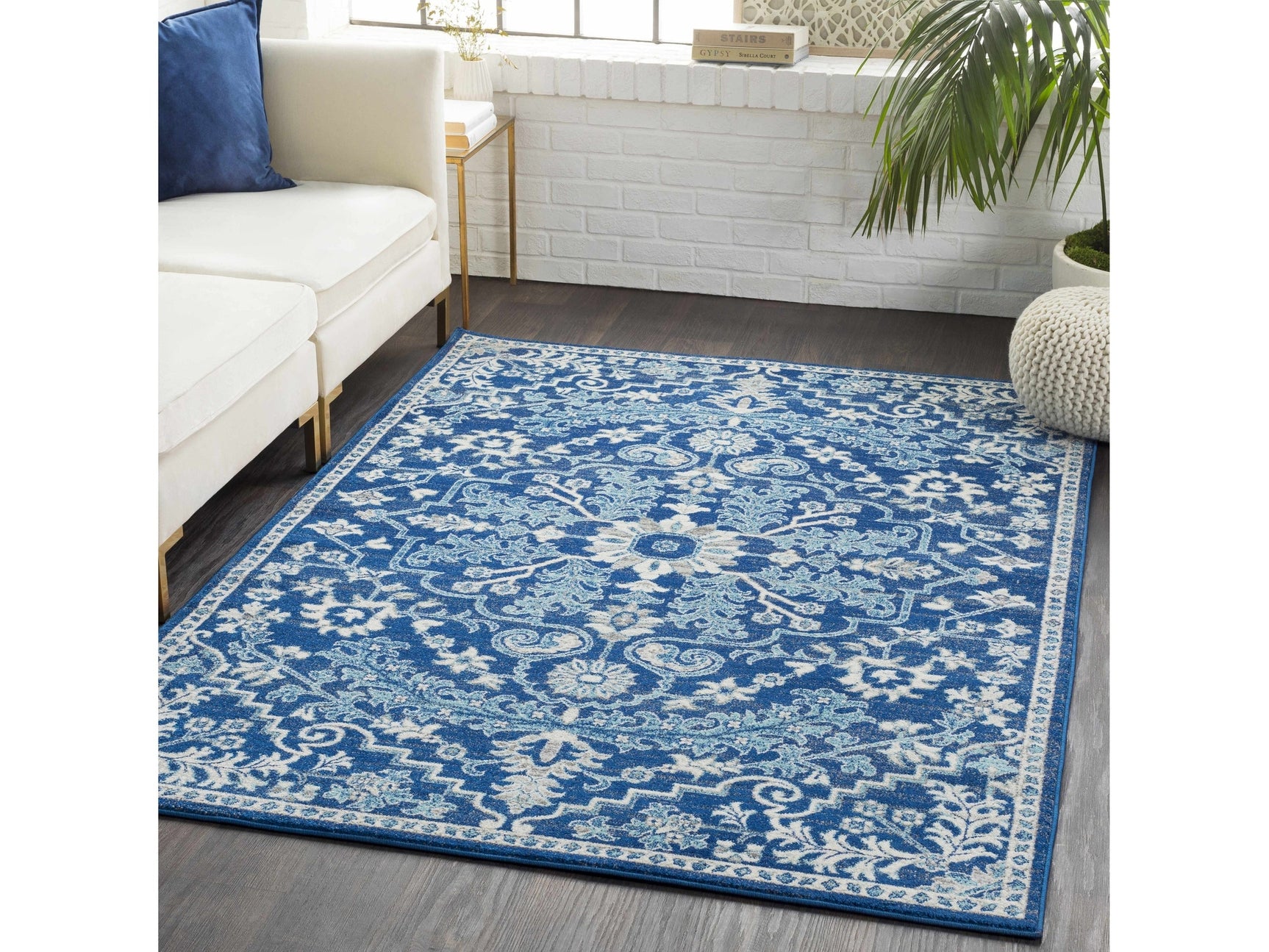 Blue Bodrum Area Rug - Ornate Home