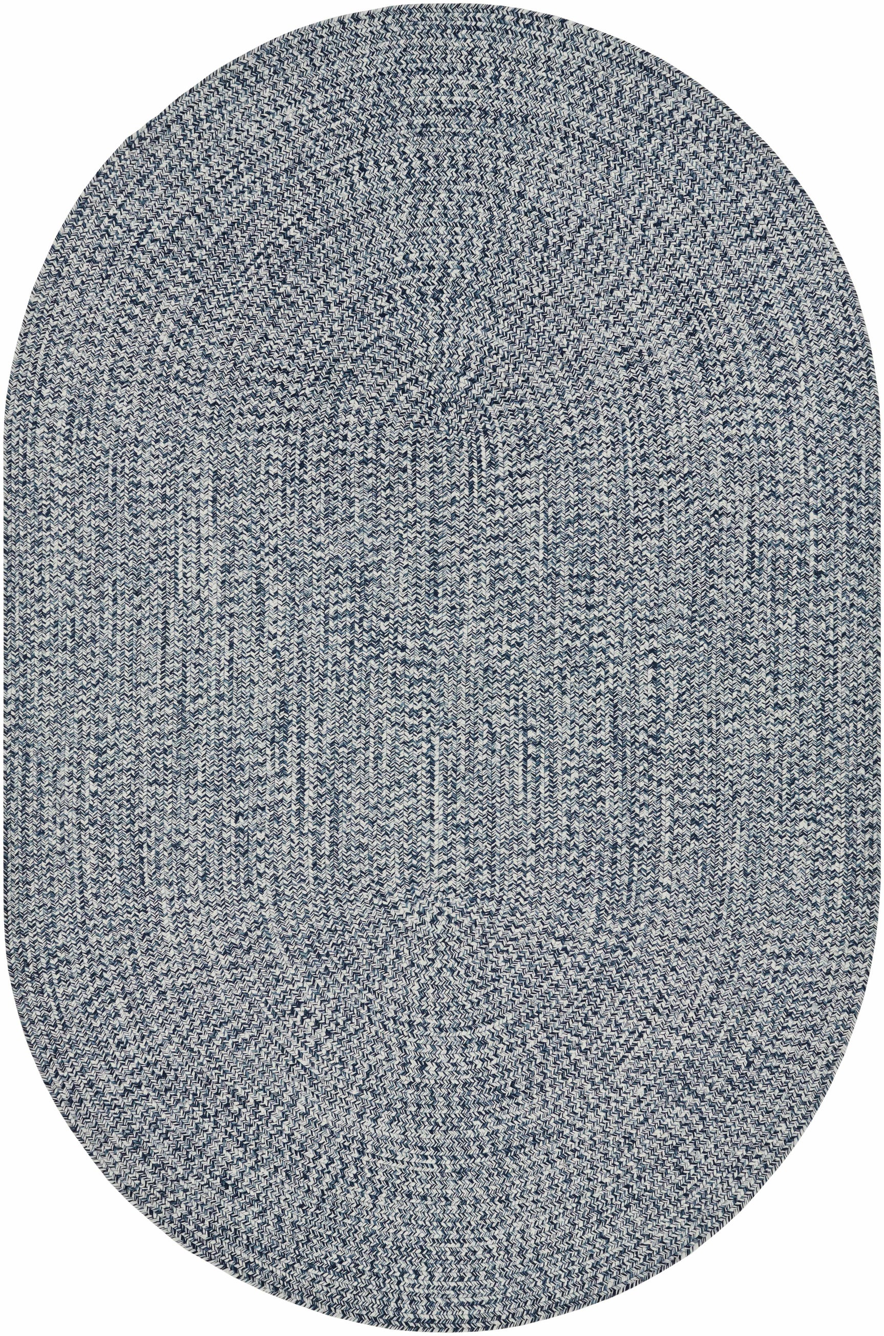 Blue Braided Faux Jute Outdoor Rug - Ornate Home