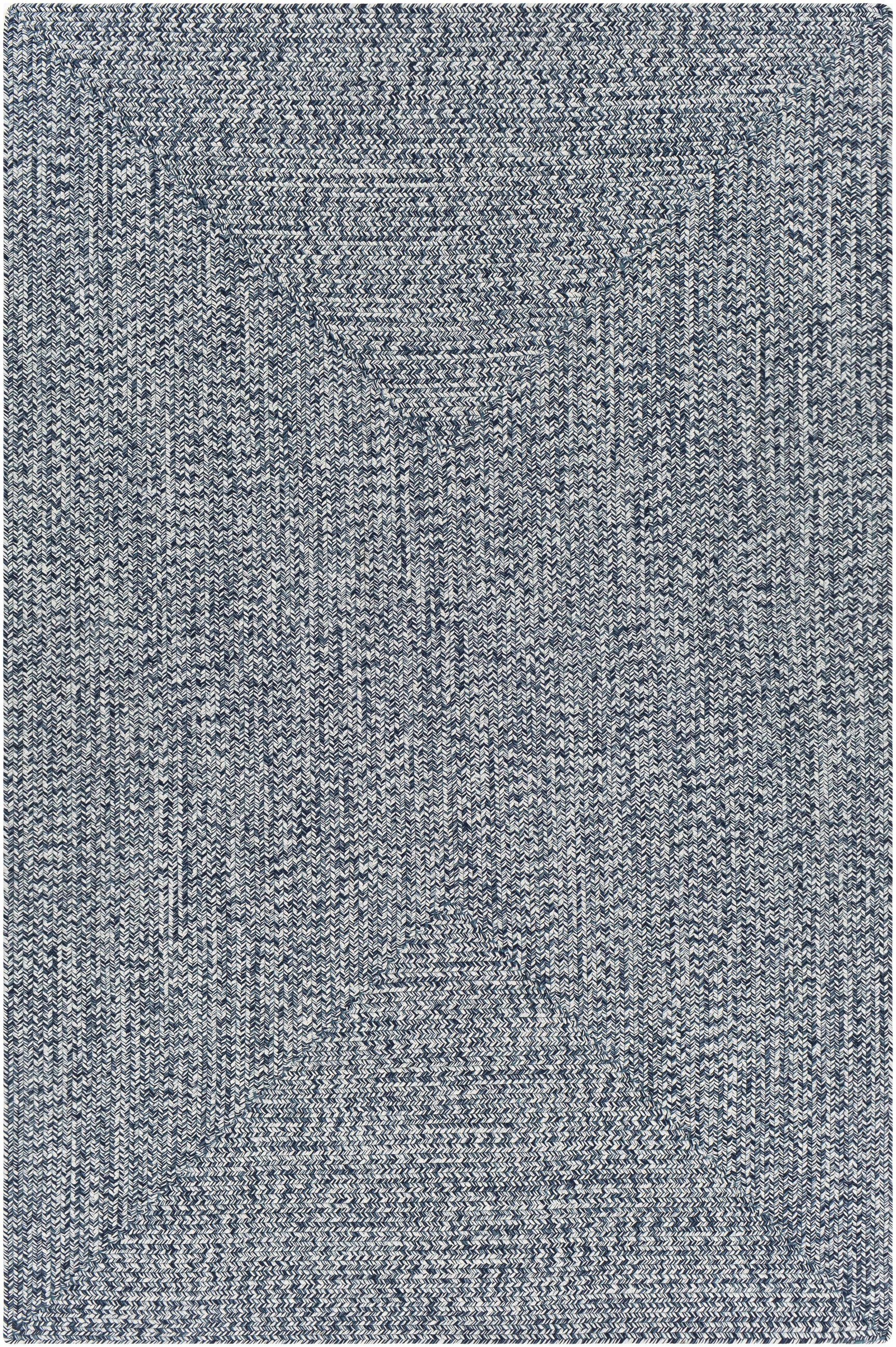 Blue Braided Faux Jute Outdoor Rug - Ornate Home
