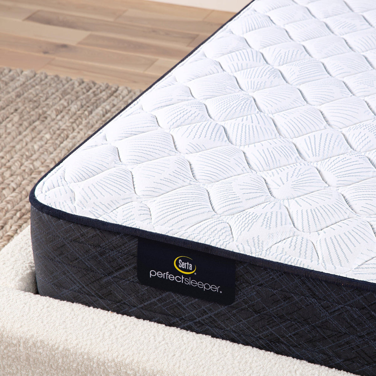 Blue Lagoon Nights Blue Queen 13.5" Medium Mattress - Ornate Home