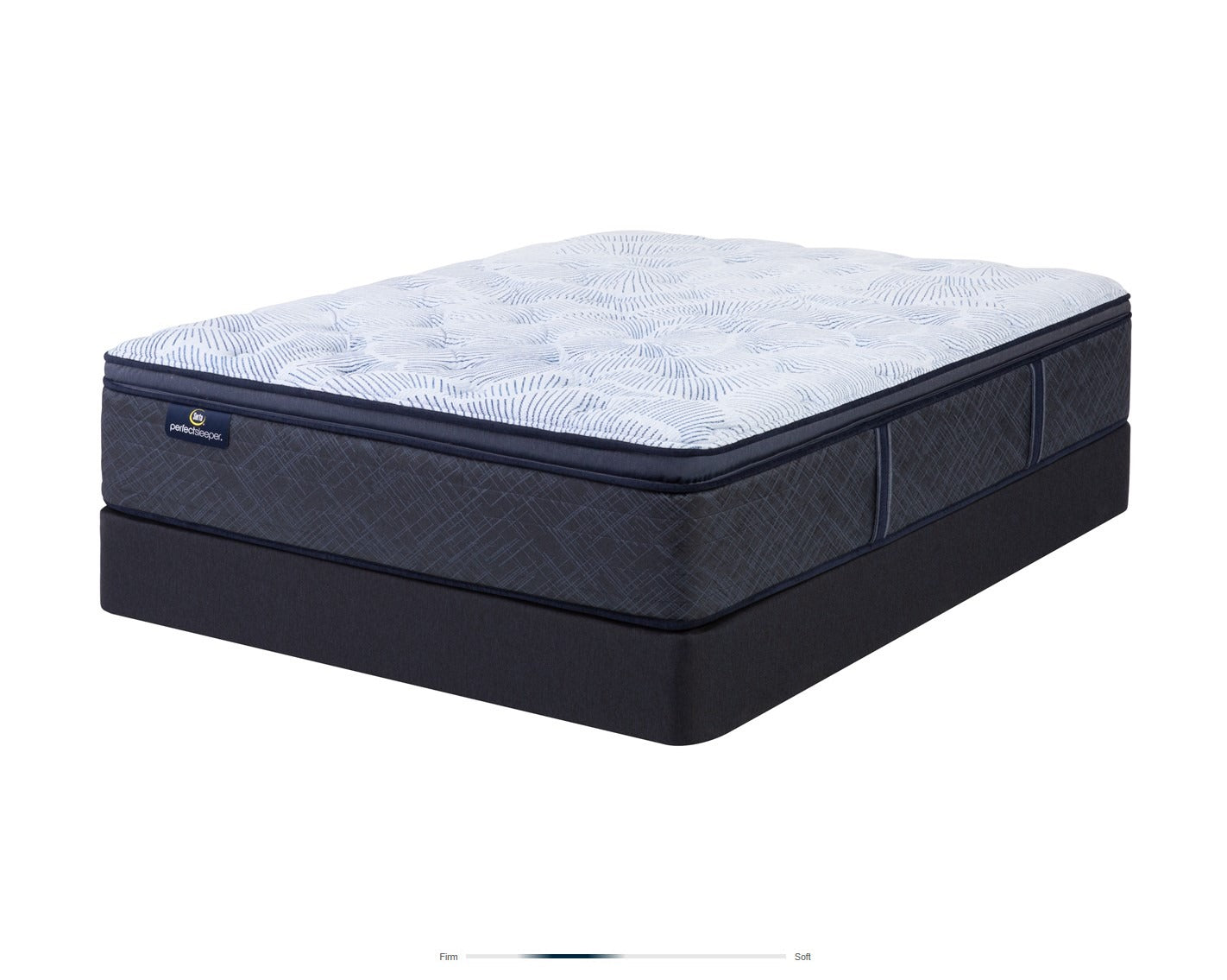 Blue Lagoon Nights Blue Queen 13.5" Medium Mattress - Ornate Home