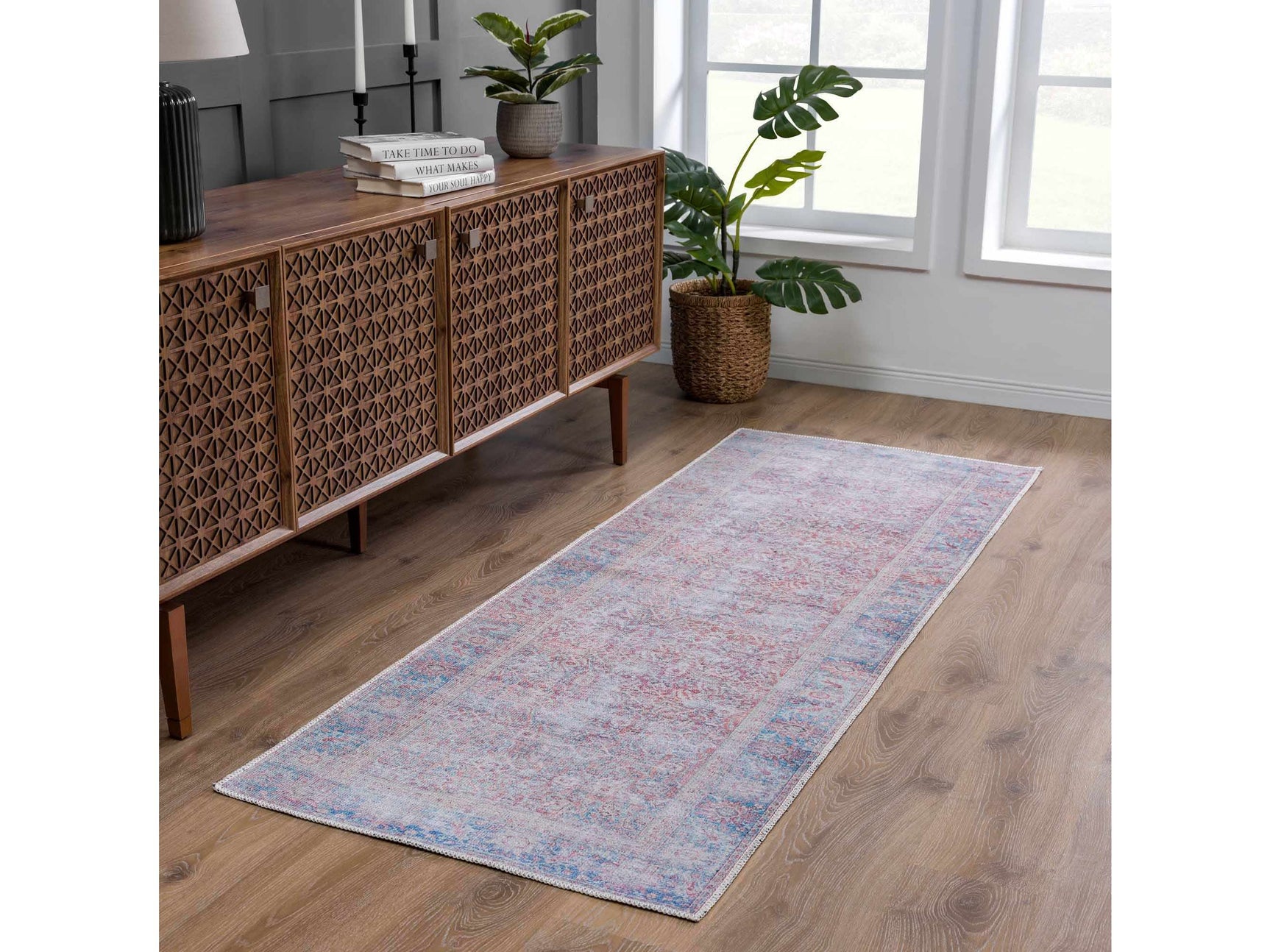 Blush Dare Faded Vintage Washable Rug - Promo - Ornate Home