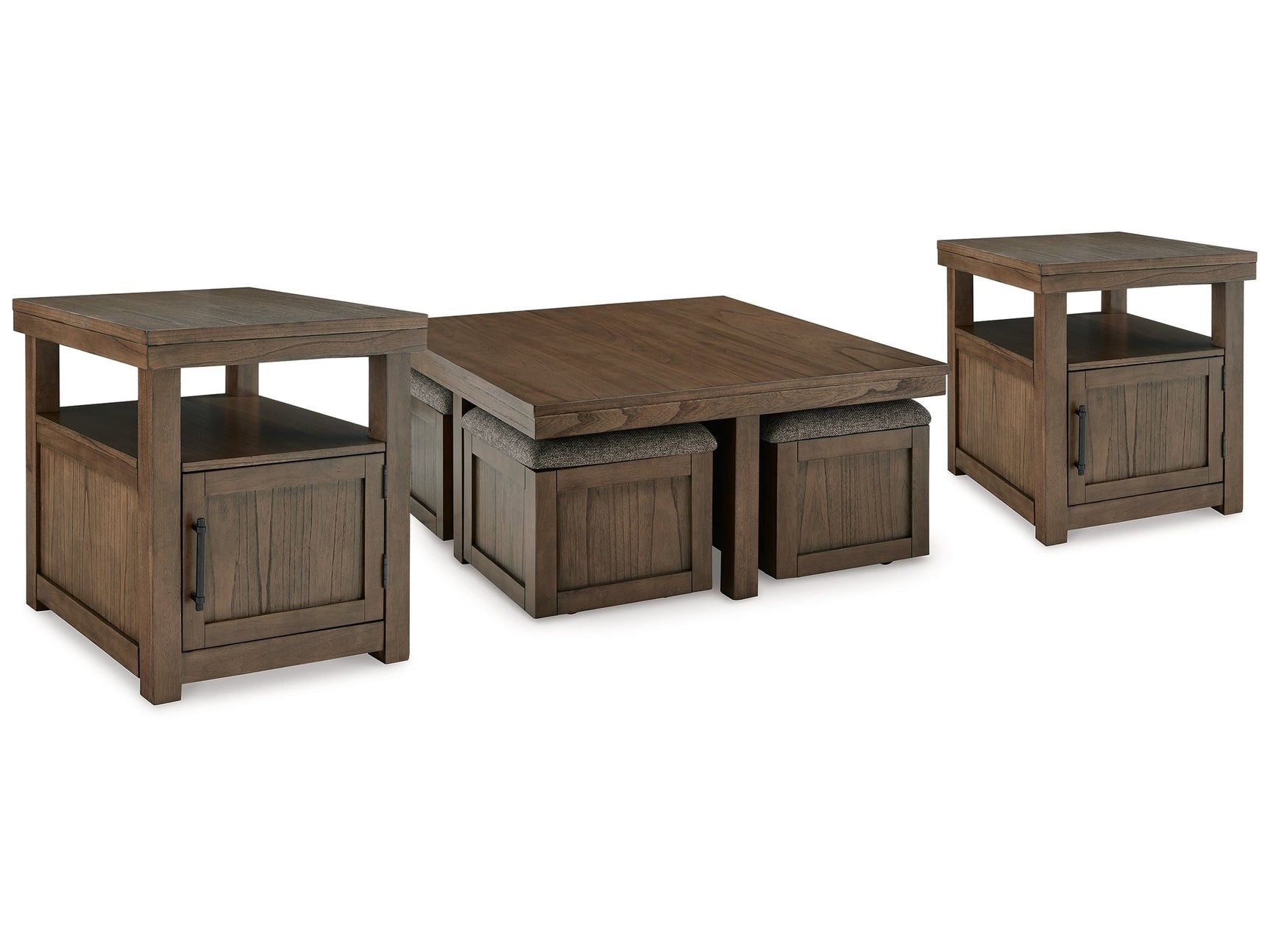 Boardernest Brown Coffee Table and 2 End Tables (Online Special Price) - Ornate Home