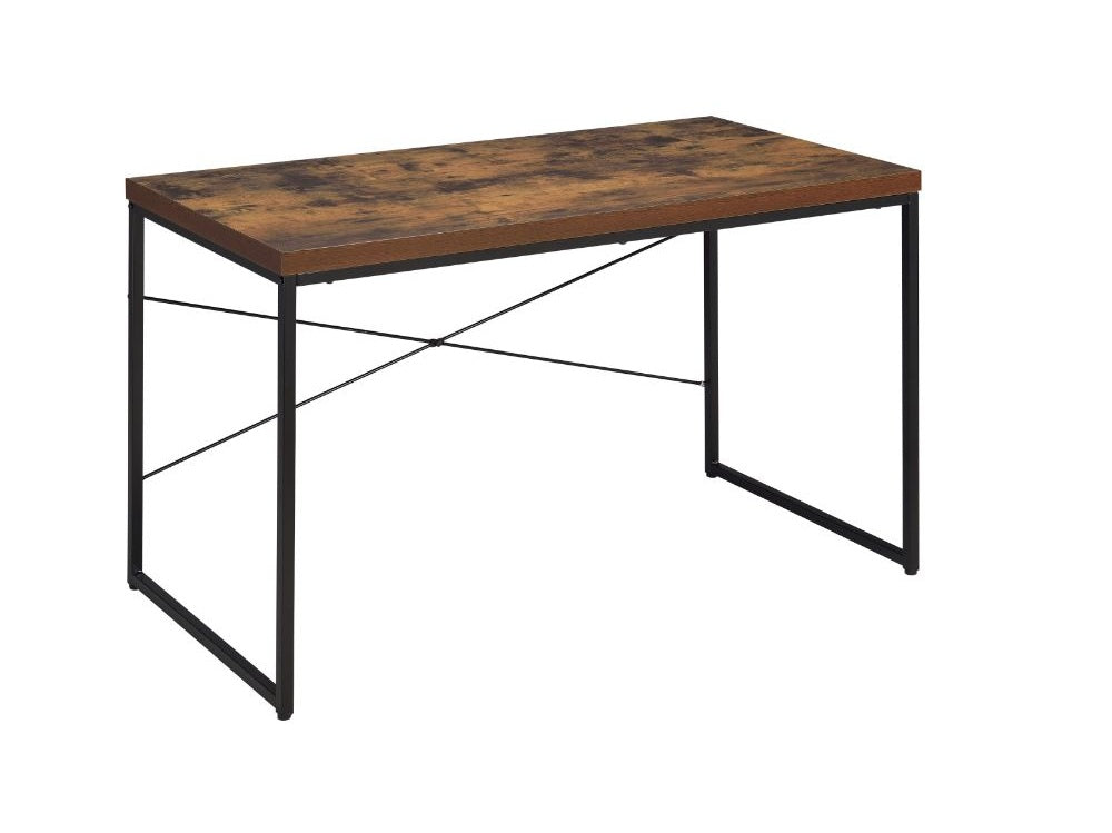 Bob Weathered Oak & Black Desk - Ornate Home