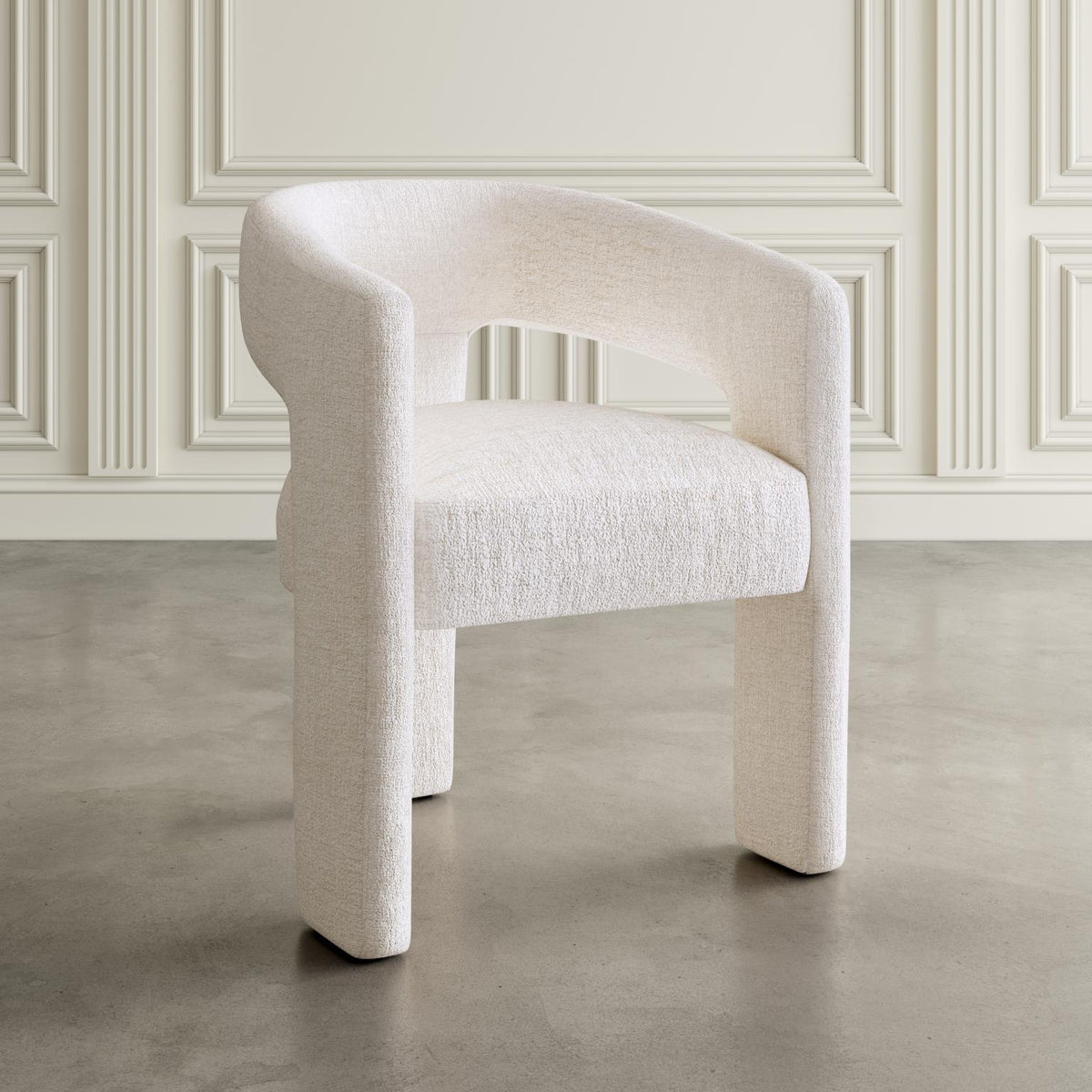 Bodhi Linen/Natural Bonn Dining Table w/ 4 Gwen Chair - Ornate Home