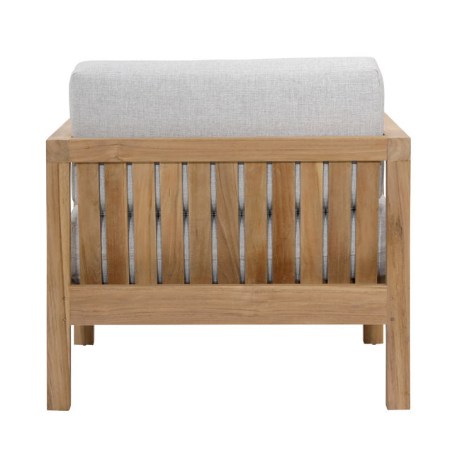 Boe Light Gray/Natural Outdoor Chair - Ornate Home