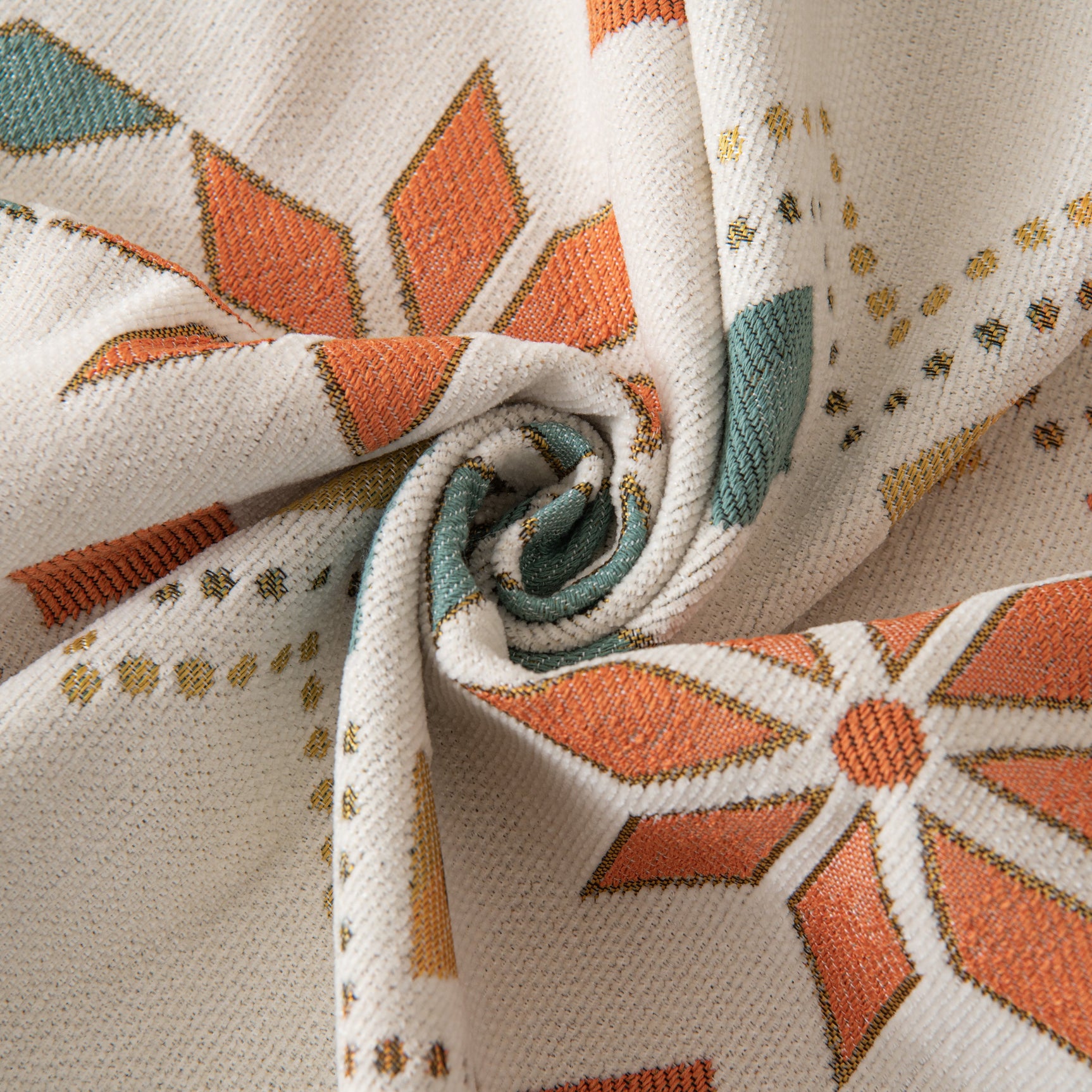 Bohemian Geometric Sofa Throw Cover, Cozy & Protective Ethnic-Inspired Couch Cover - Ornate Home
