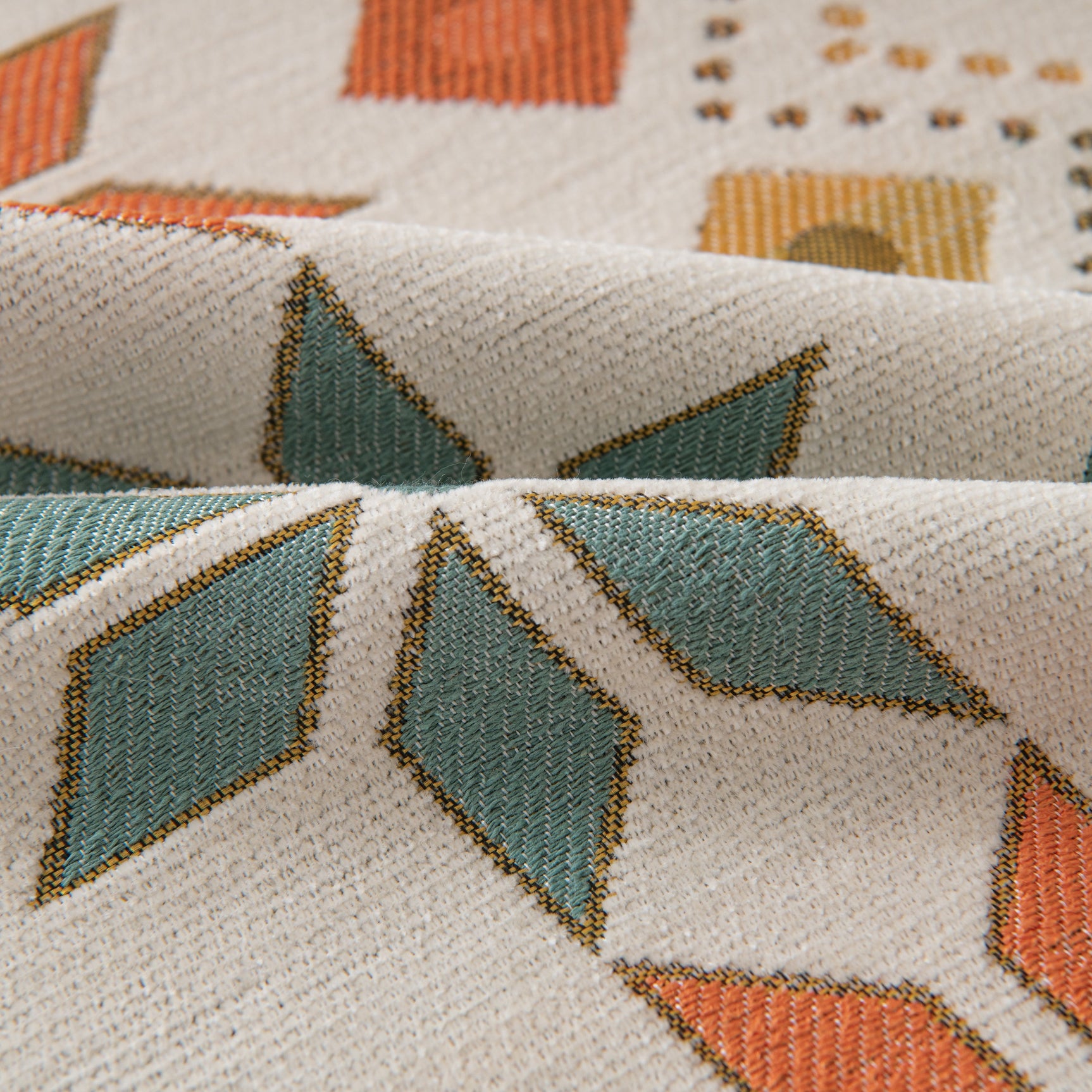 Bohemian Geometric Sofa Throw Cover, Cozy & Protective Ethnic-Inspired Couch Cover - Ornate Home