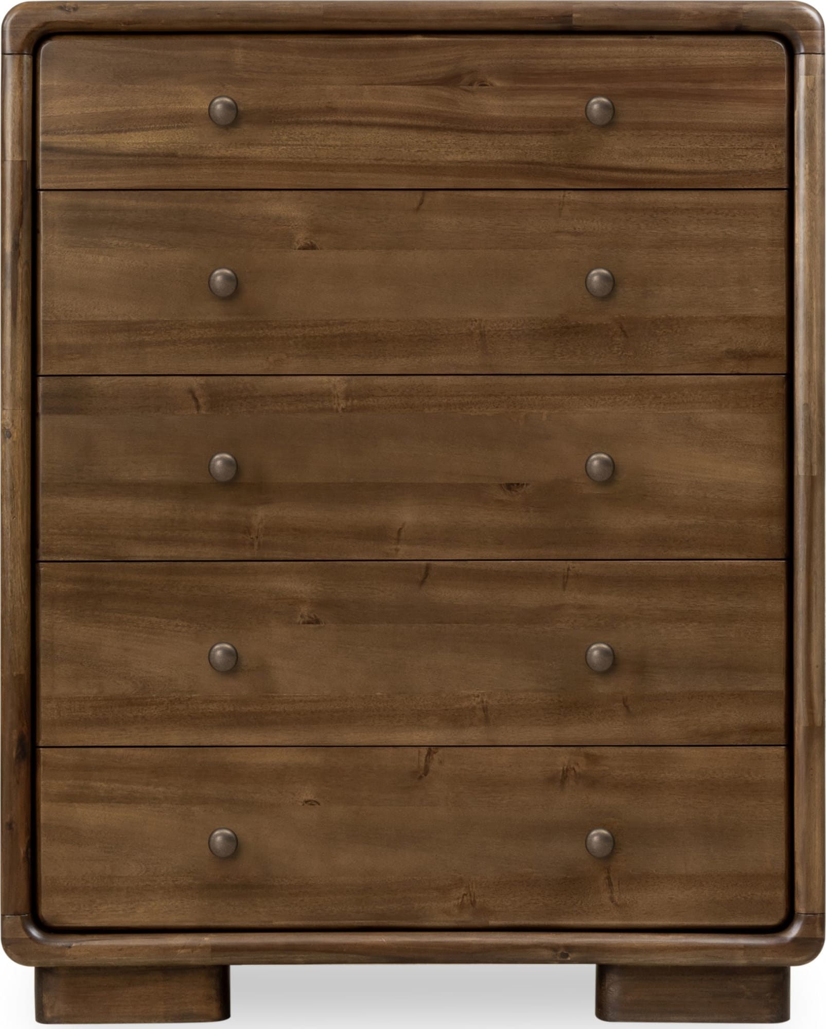 Boka Impala Five Drawer Acacia Wood Chest - Ornate Home