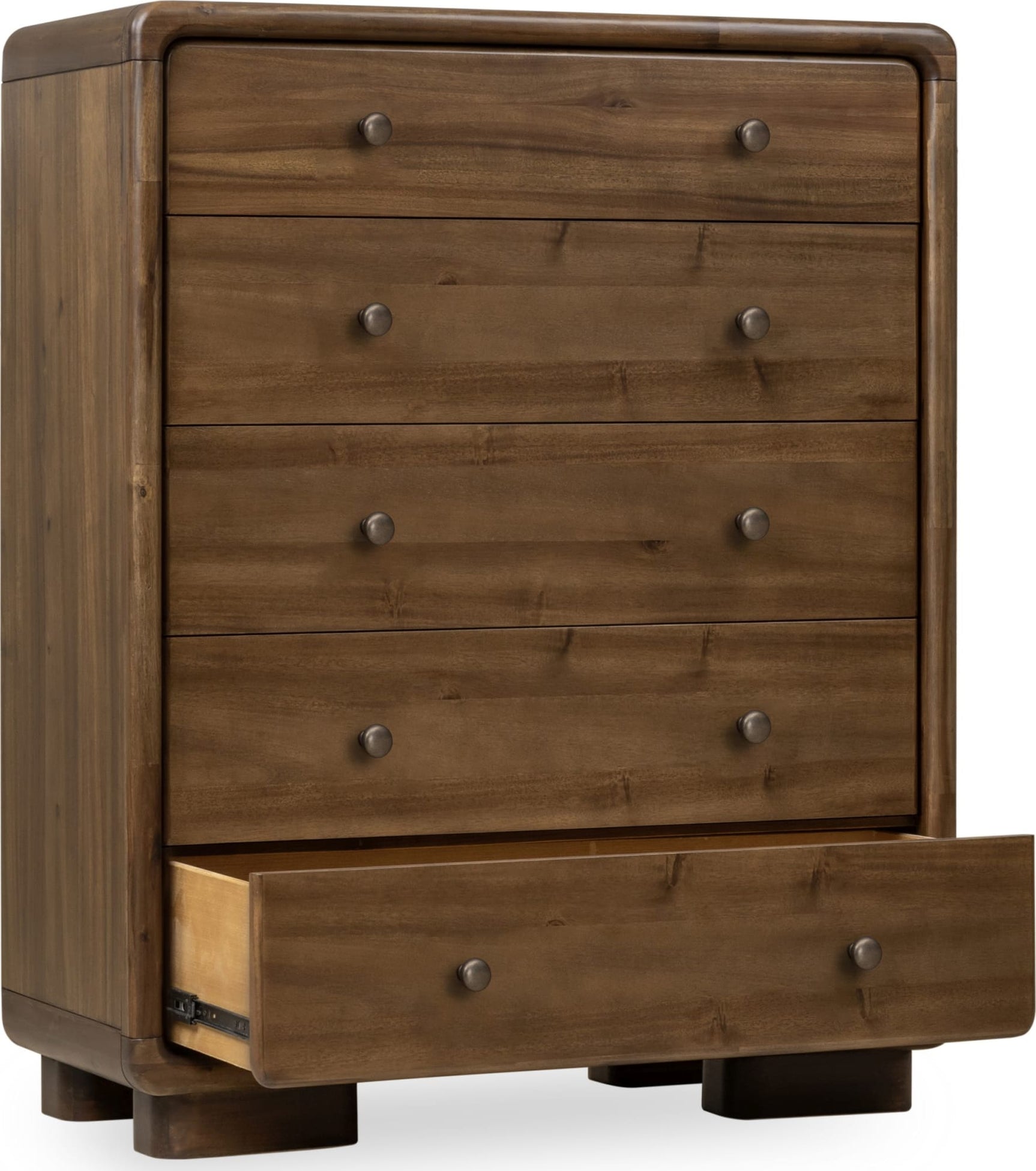 Boka Impala Five Drawer Acacia Wood Chest - Ornate Home