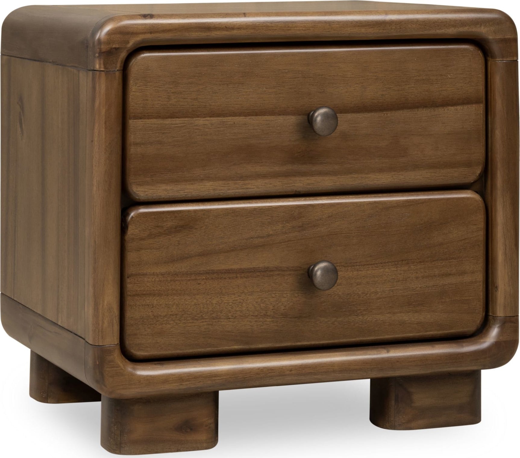 Boka Impala Two Drawer Acacia Wood Nightstand - Ornate Home