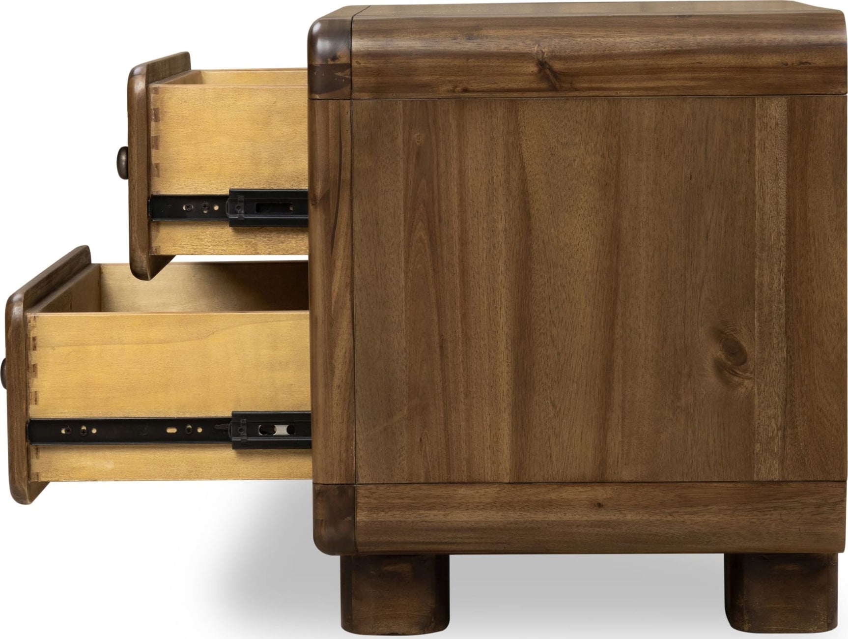 Boka Impala Two Drawer Acacia Wood Nightstand - Ornate Home