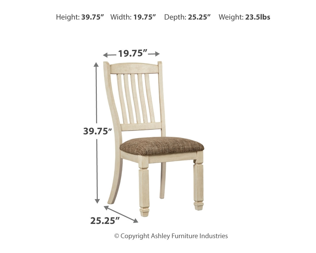 Bolanburg Two-Tone Dining Table, 4 Chairs and 2 Side Chairs (Online Special Price) - Ornate Home