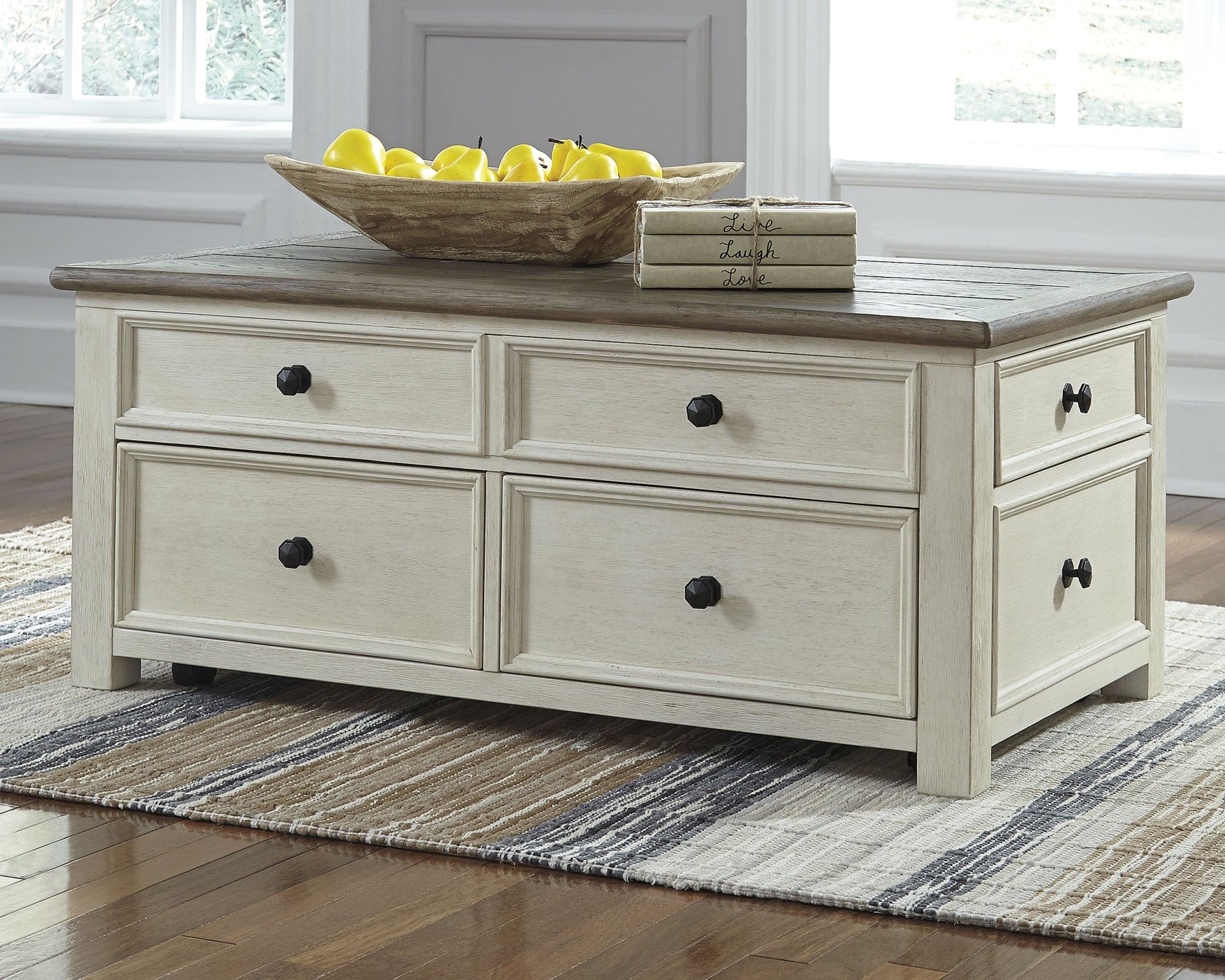 Bolanburg Two-tone Coffee Table and 2 Chairside End Tables (Online Special Price) - Ornate Home