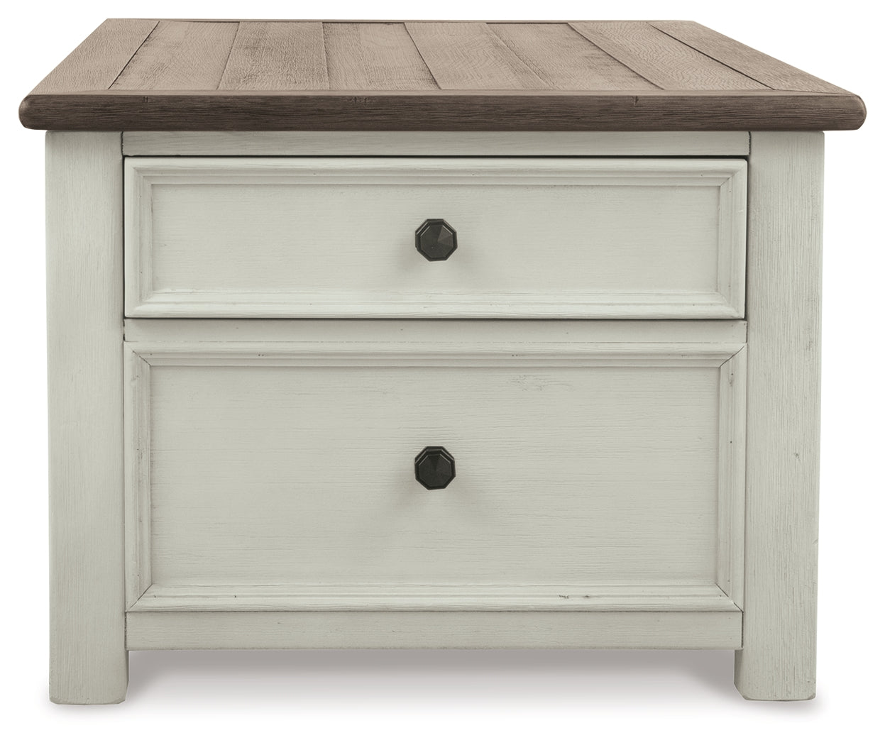 Bolanburg Two-tone Coffee Table and 2 Chairside End Tables with Console - Ornate Home