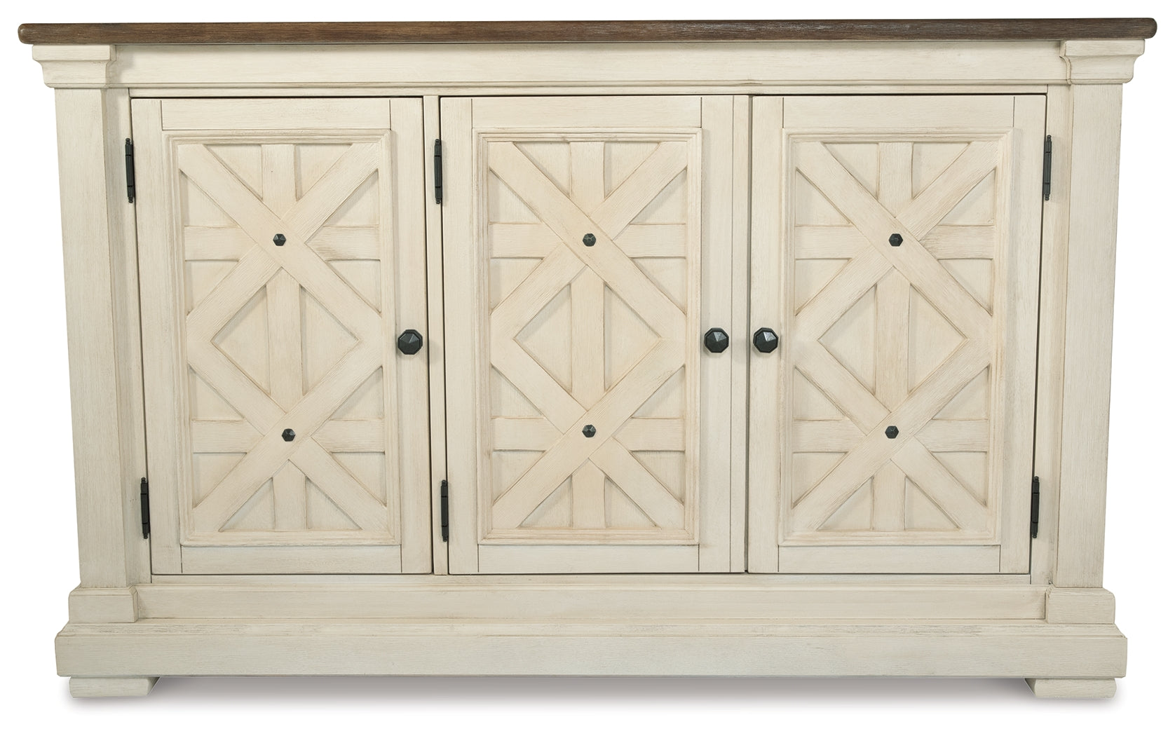 Bolanburg Two-tone Dining Table with 8 Chairs and Bench with Server and 2 Stools (Online Special Price) - Ornate Home